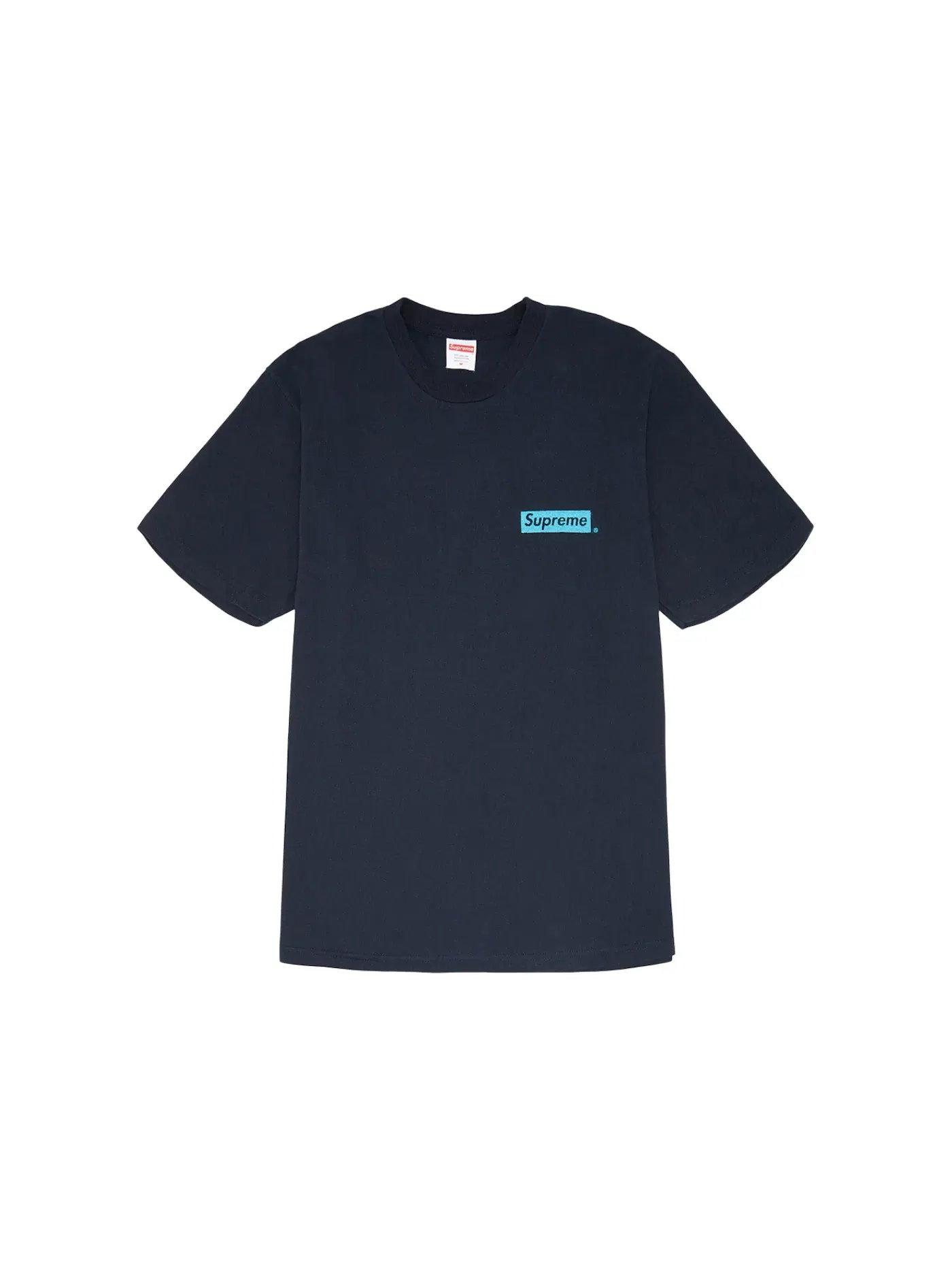 Мужская футболка с принтом Supreme Tee — изображение 1 из 2, темно-синий