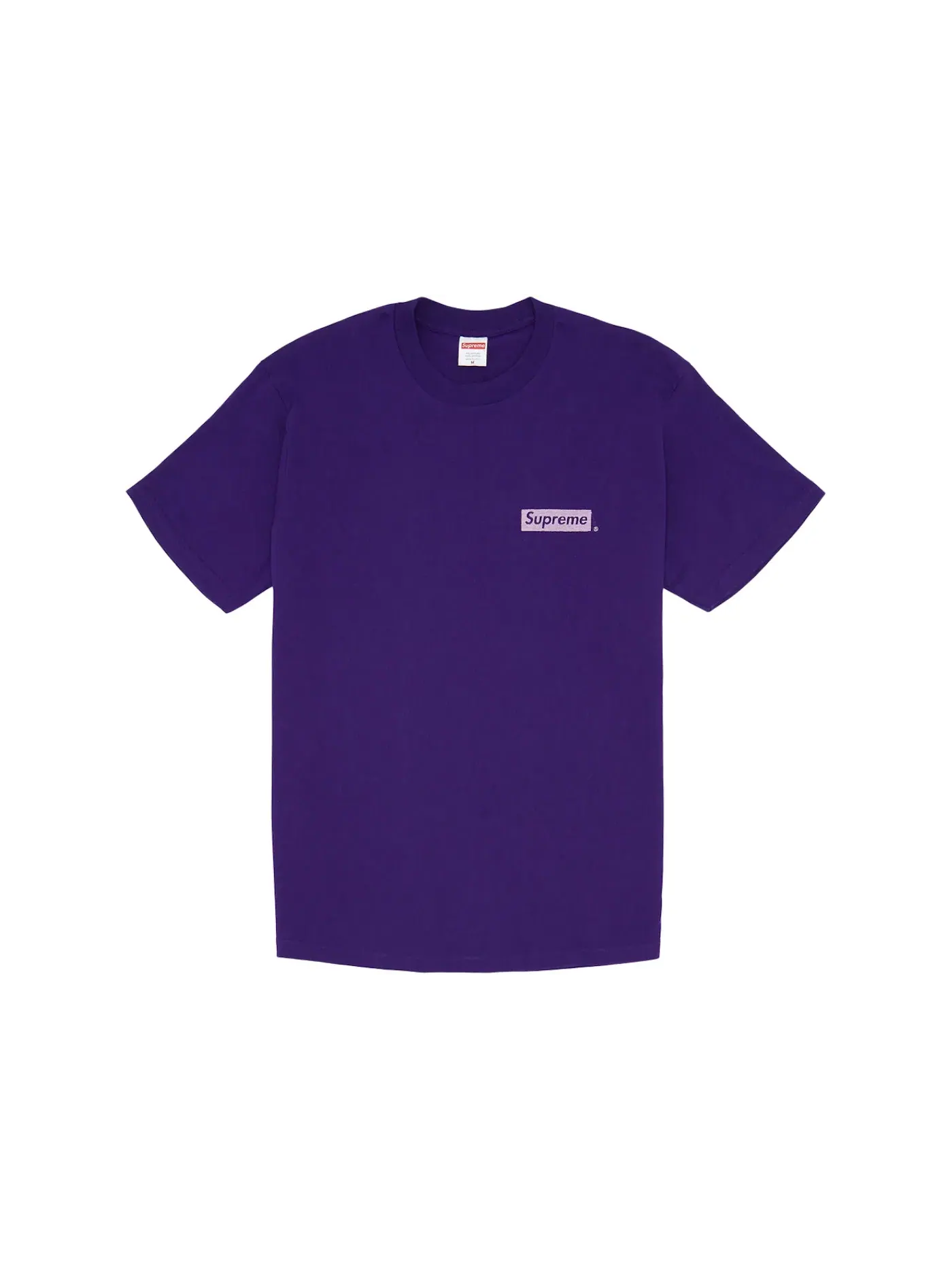Мужская футболка с принтом Supreme Tee — изображение 2 из 2, фиолетовый