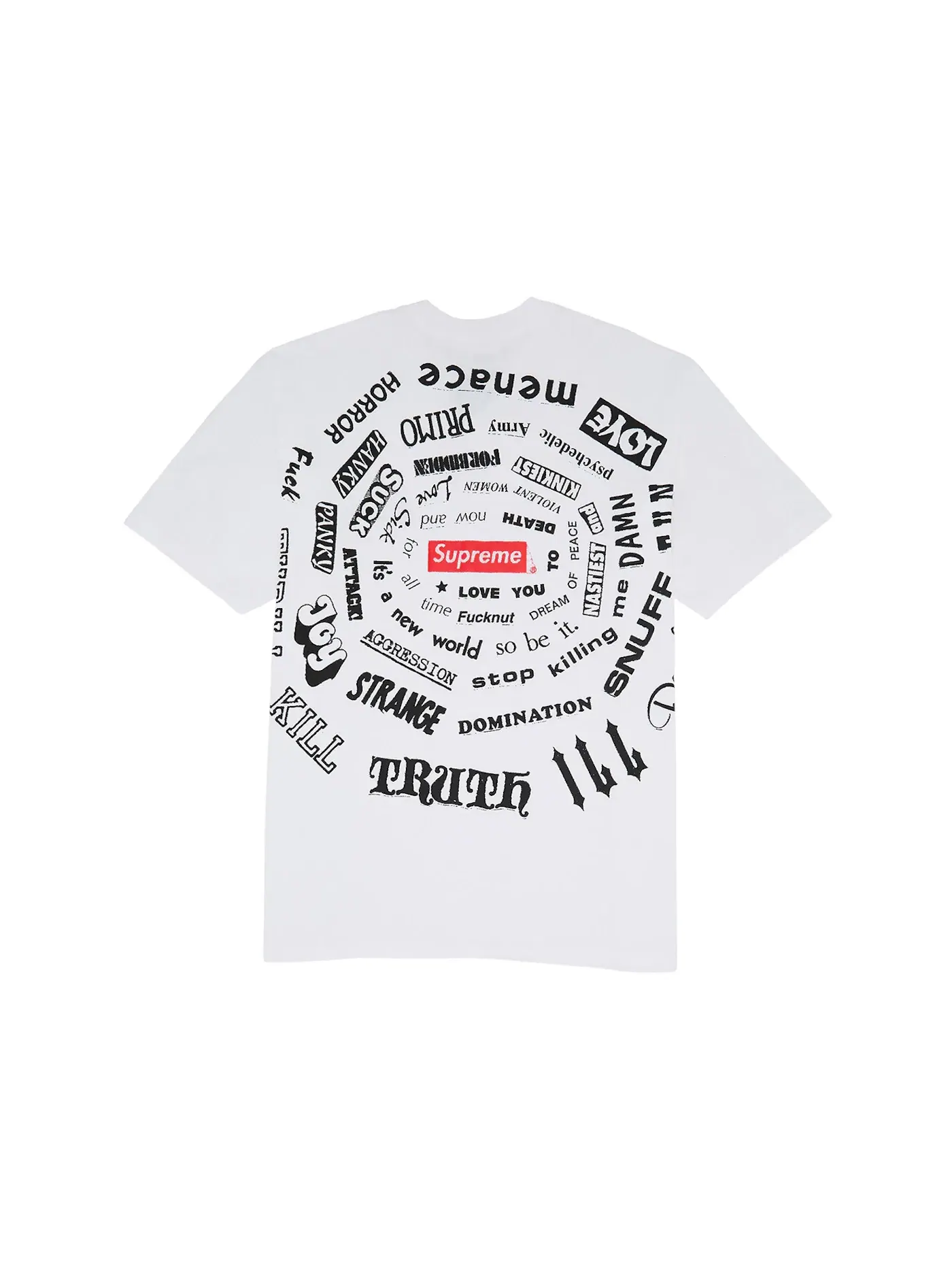 Мужская футболка с принтом Supreme Tee — изображение 1 из 2, белый