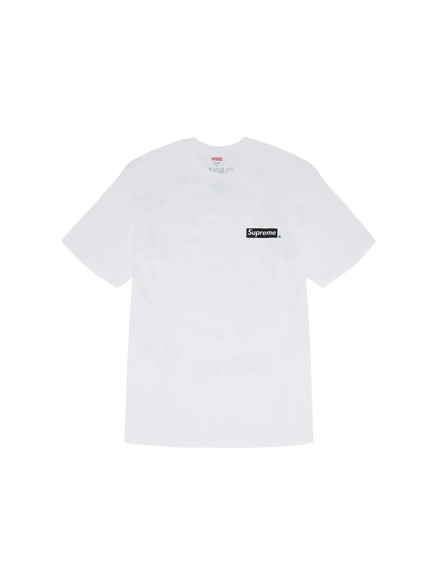 Мужская футболка с принтом Supreme Tee — изображение 2 из 2, белый