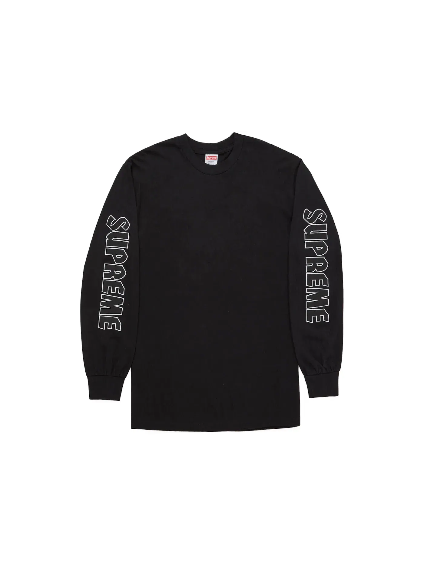Мужская футболка с длинным рукавом с принтом Bighead Supreme — изображение 2 из 2, черный