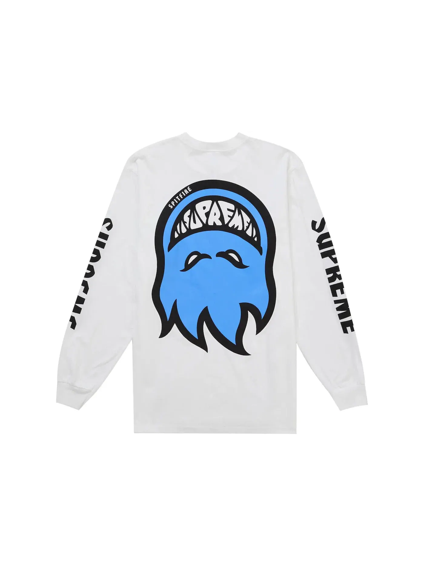 Мужская футболка с длинным рукавом с принтом Supreme Spitfire Bighead L/S Tee — изображение 1 из 2, белый
