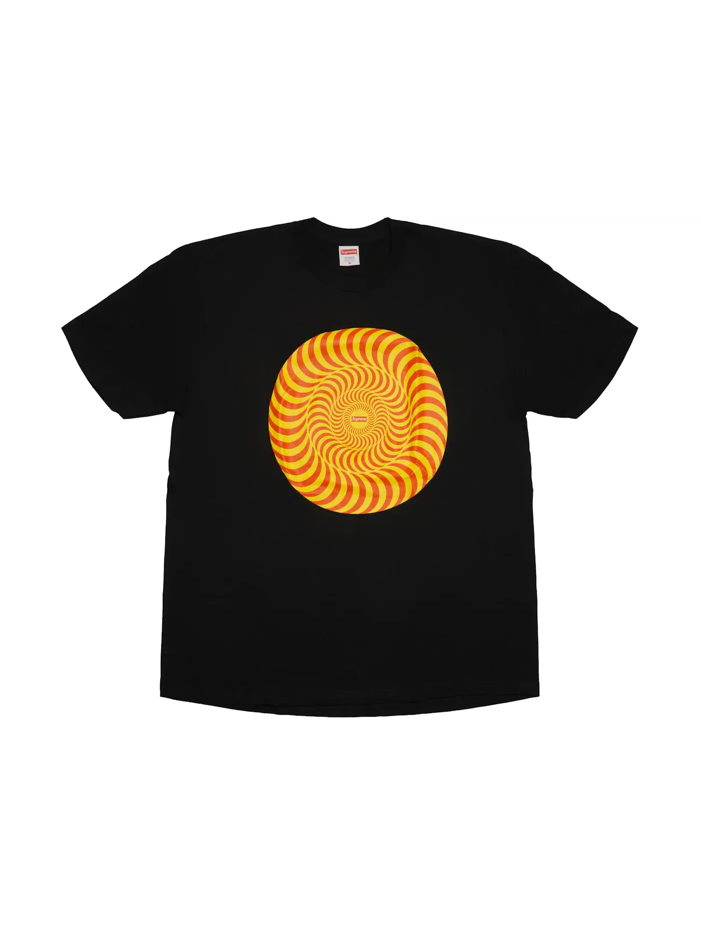 Мужская футболка с принтом Supreme Spitfire Classic Swirl — изображение 1 из 2, черный