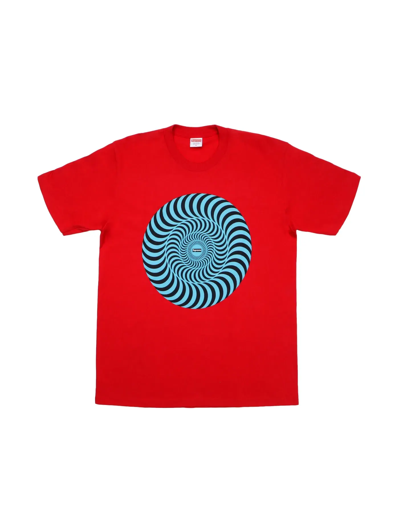 Мужская футболка с принтом Supreme Spitfire Classic Swirl — изображение 1 из 2, красный