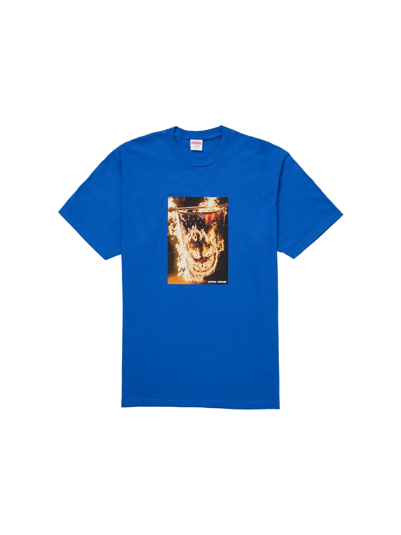 Мужская футболка с принтом Supreme Spitfire Flag Tee — изображение 1 из 2, синий