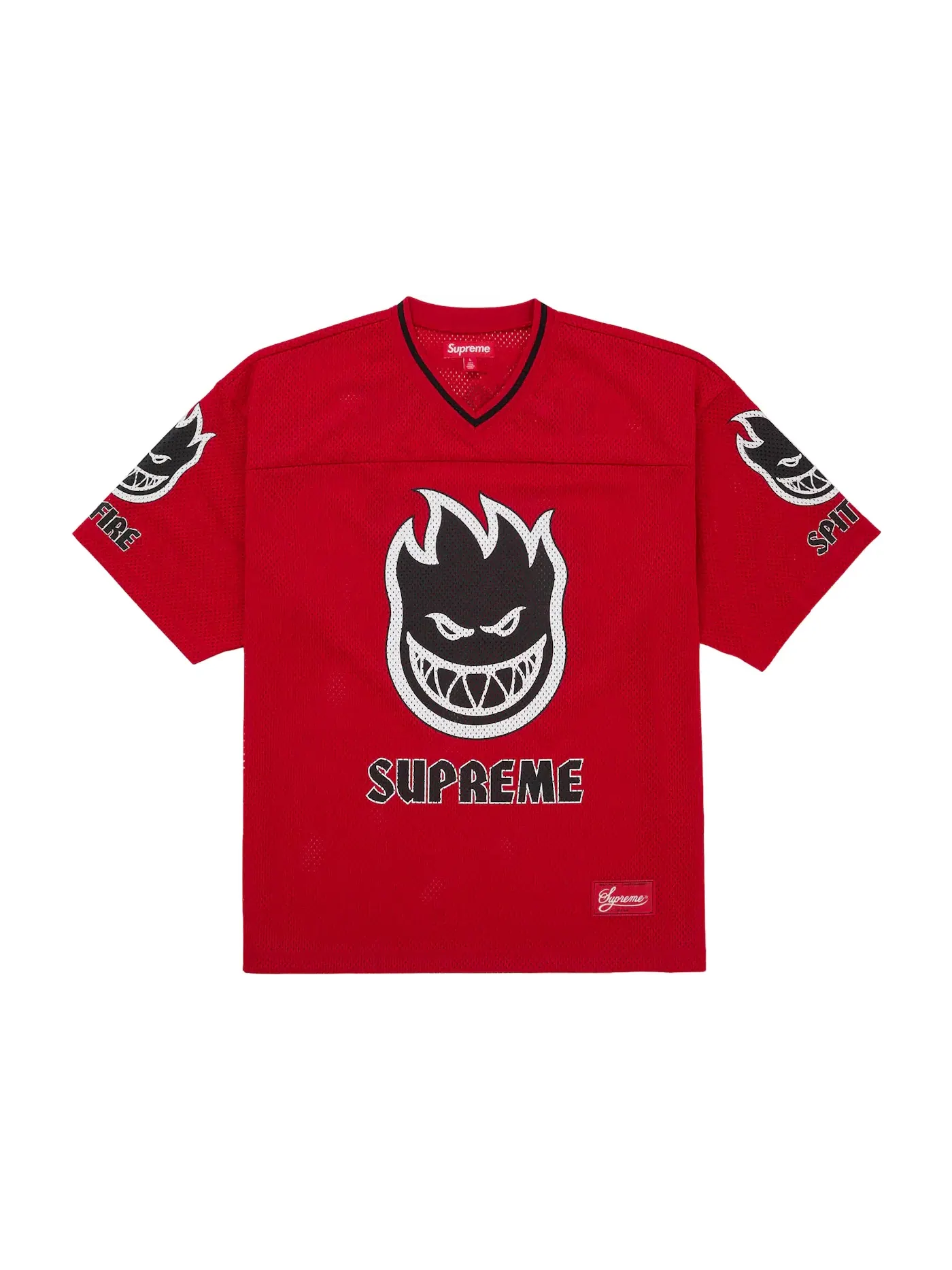 Мужская футбольная джерси с принтом Spitfire Jersey Supreme — изображение 1 из 2, красный