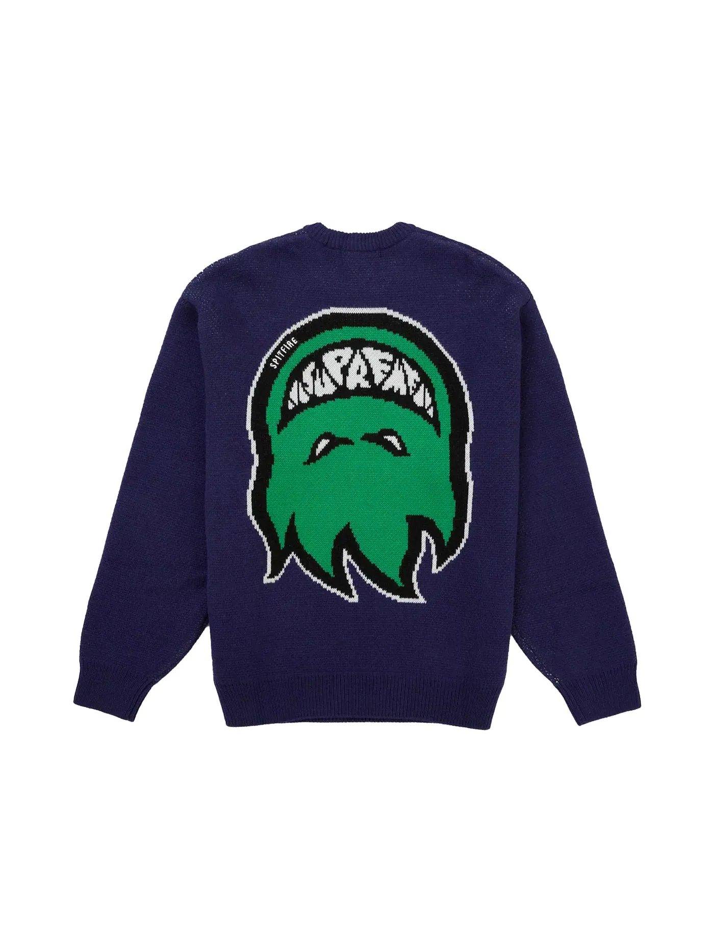 Мужской свитер с длинным рукавом Supreme Spitfire Sweater — изображение 1 из 2, темно-синий