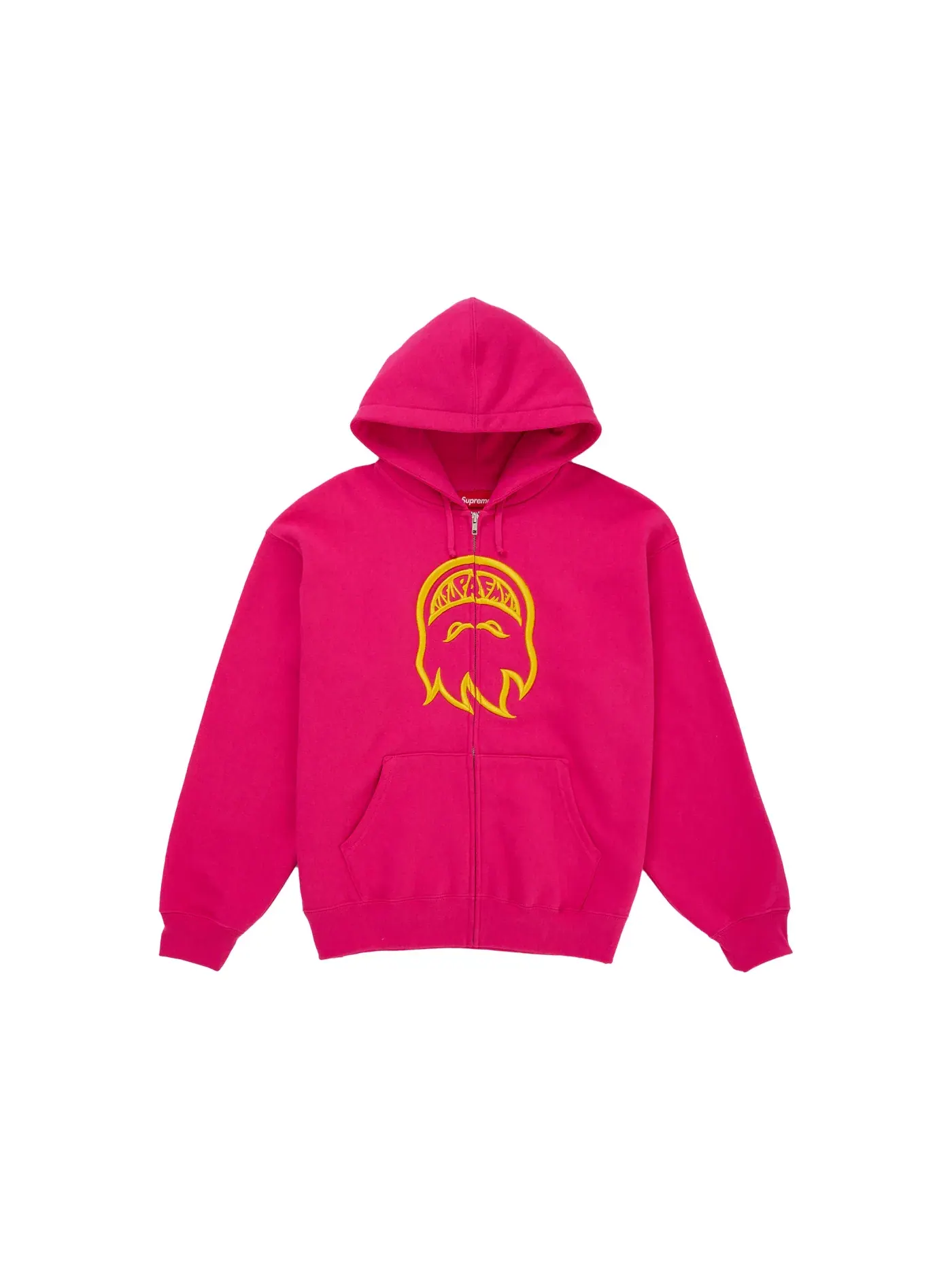Мужская худи с принтом Supreme Spitfire Zip-Up Hooded Sweatshirt Supreme — изображение 1 из 1, розовый