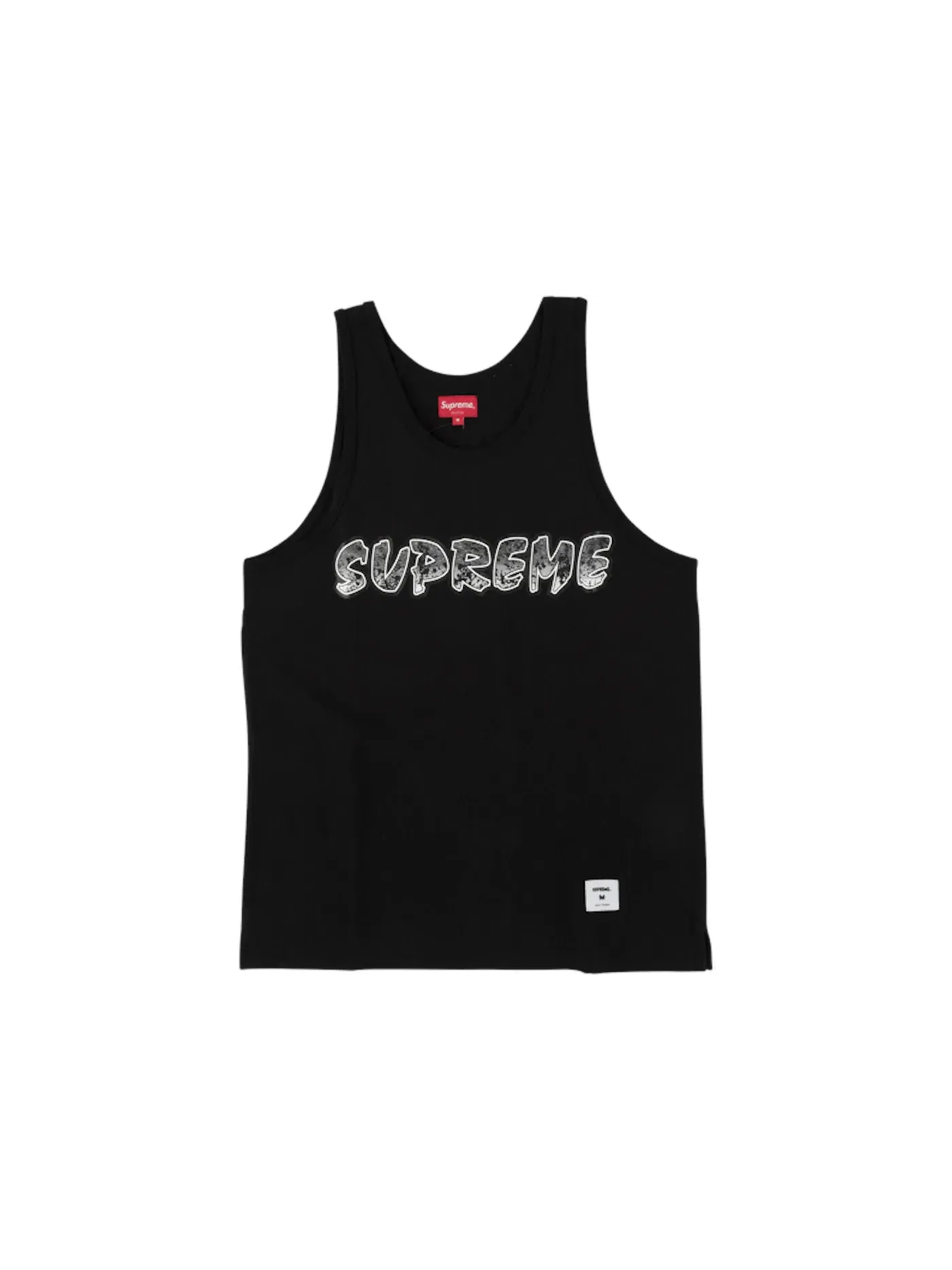 Мужская футболка с принтом Supreme Splatter Tank Top — изображение 1 из 1, черный