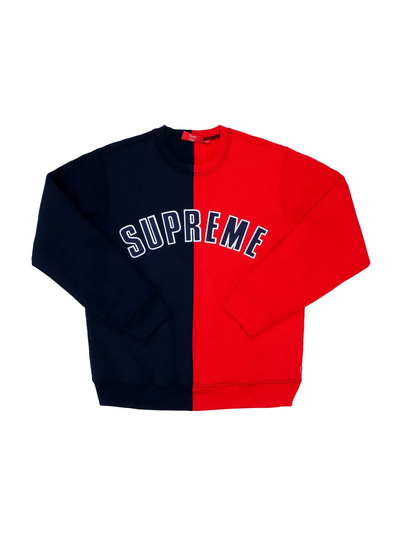 Мужской свитшот с контрастным дизайном Sweatshirt Supreme — изображение 1 из 1, темно-синий