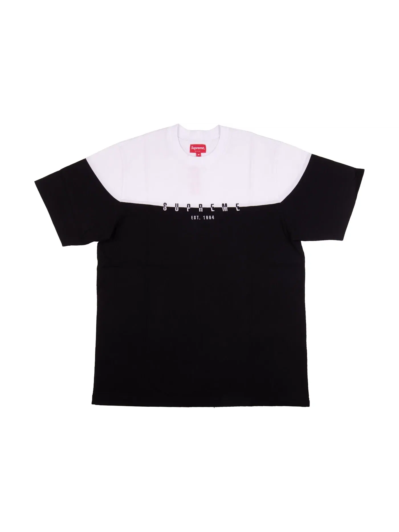 Мужская футболка Supreme Split Logo S/S Top — изображение 1 из 1, черный