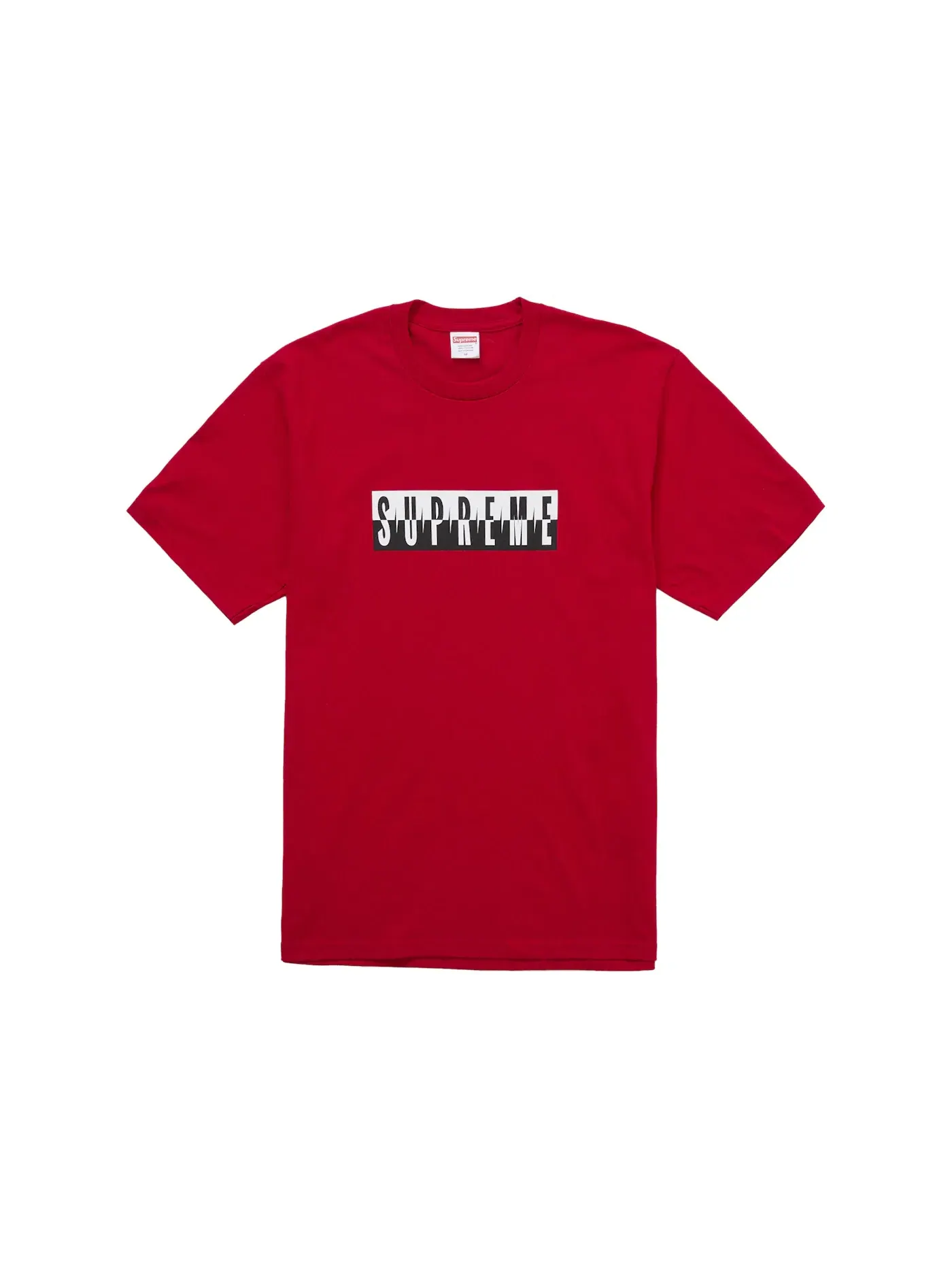 Мужская футболка с принтом Split Tee FW25 Supreme — изображение 1 из 2, красный