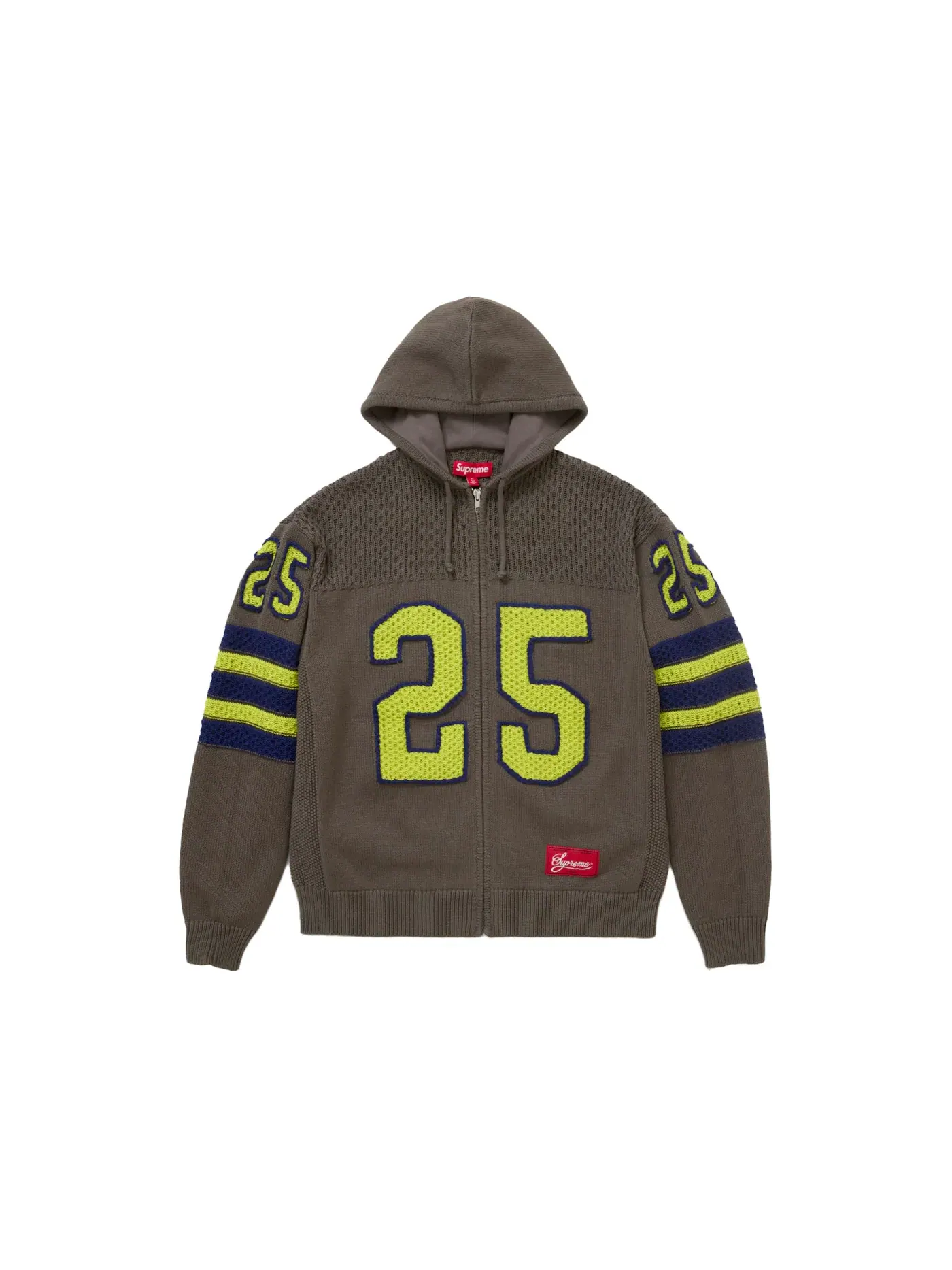Мужской свитер с молнией и капюшоном хлопковый Sweater (FW25) Supreme