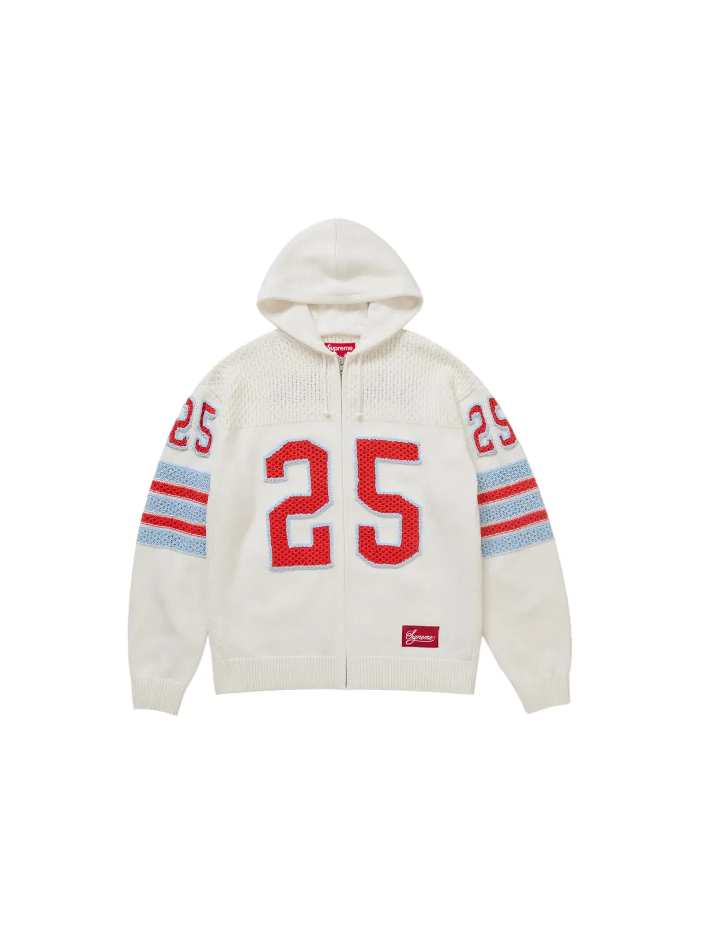 Мужской свитер с капюшоном Supreme Sweater (FW25) — изображение 1 из 2, белый