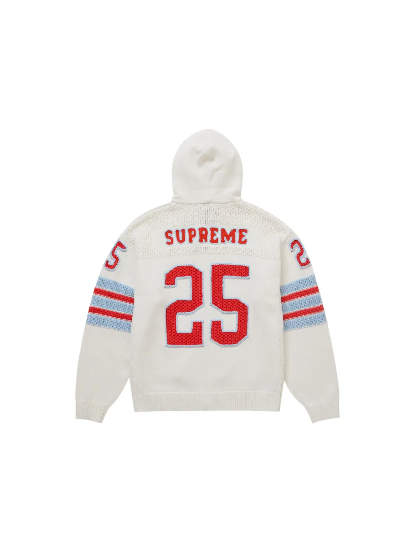 Мужской свитер с капюшоном Supreme Sweater (FW25) — изображение 2 из 2, белый