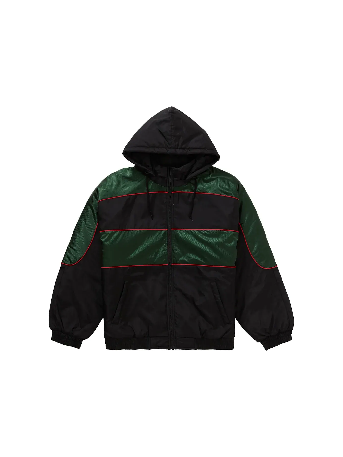 Мужская куртка-пуховик с принтом Supreme Puffy Jacket — изображение 1 из 3, черный