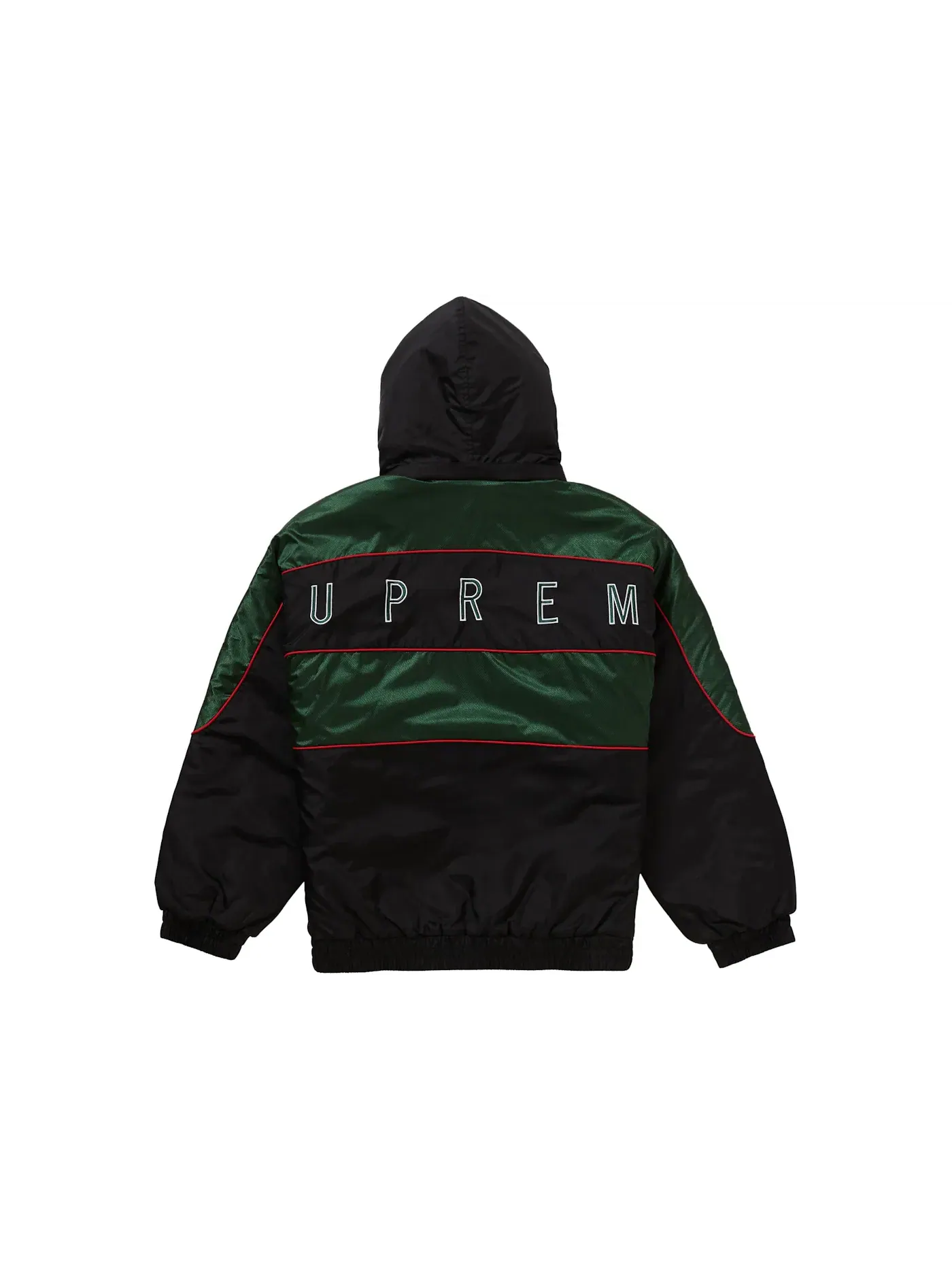Мужская куртка-пуховик с принтом Supreme Puffy Jacket — изображение 3 из 3, черный