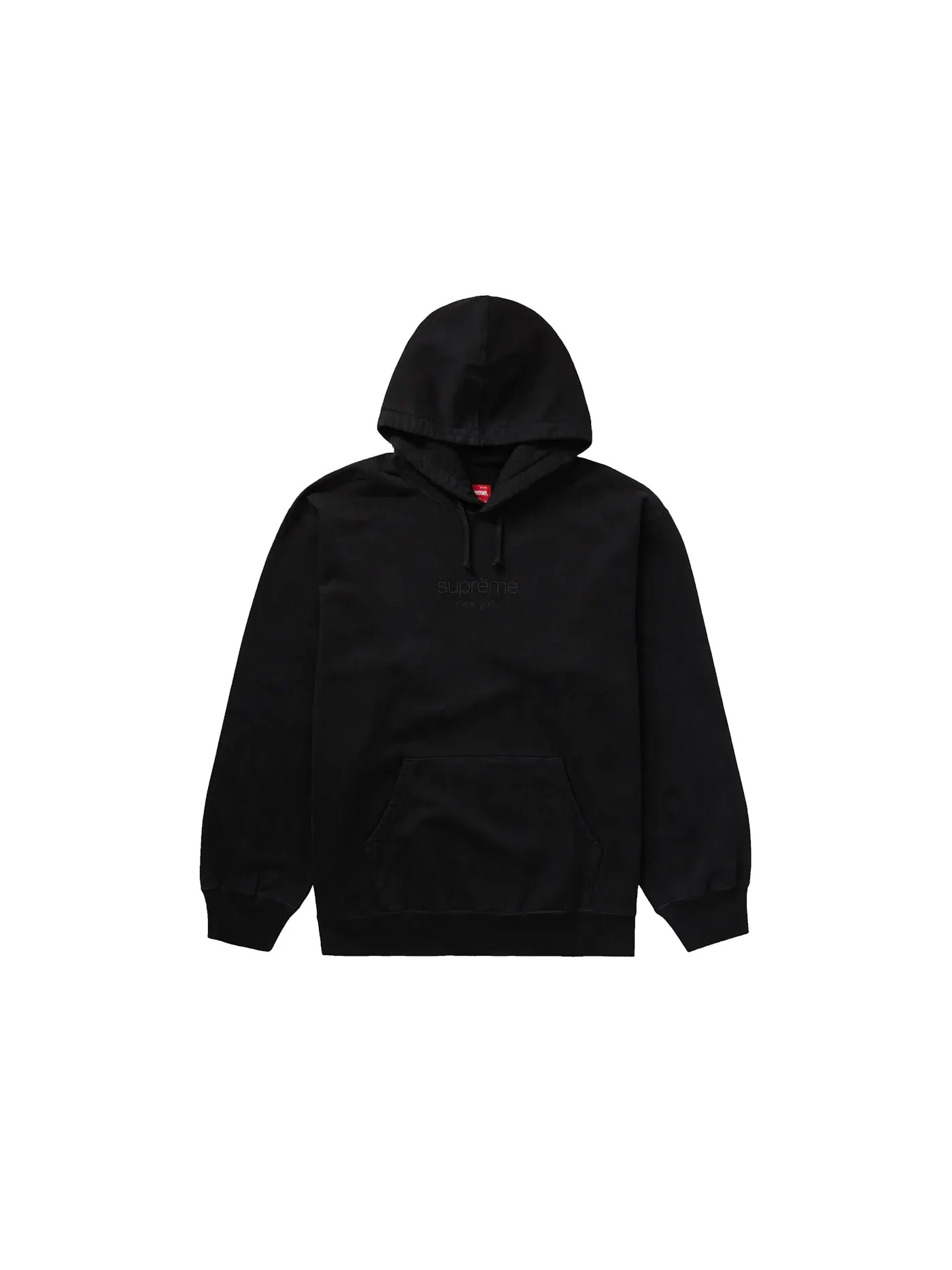 Мужская худи с капюшоном Supreme Hooded Sweatshirt — изображение 1 из 1, черный