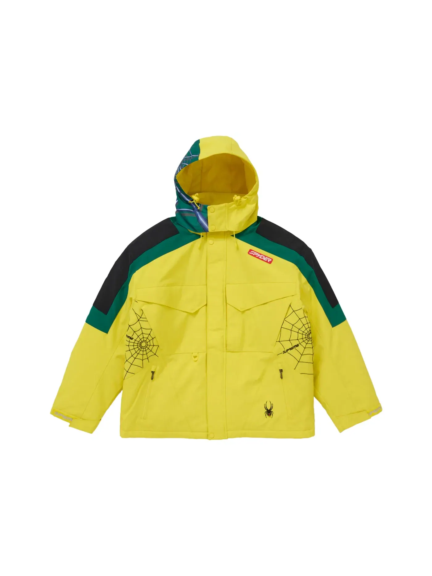 Мужская куртка техническая Supreme Spyder Jacket — изображение 1 из 5, желтый