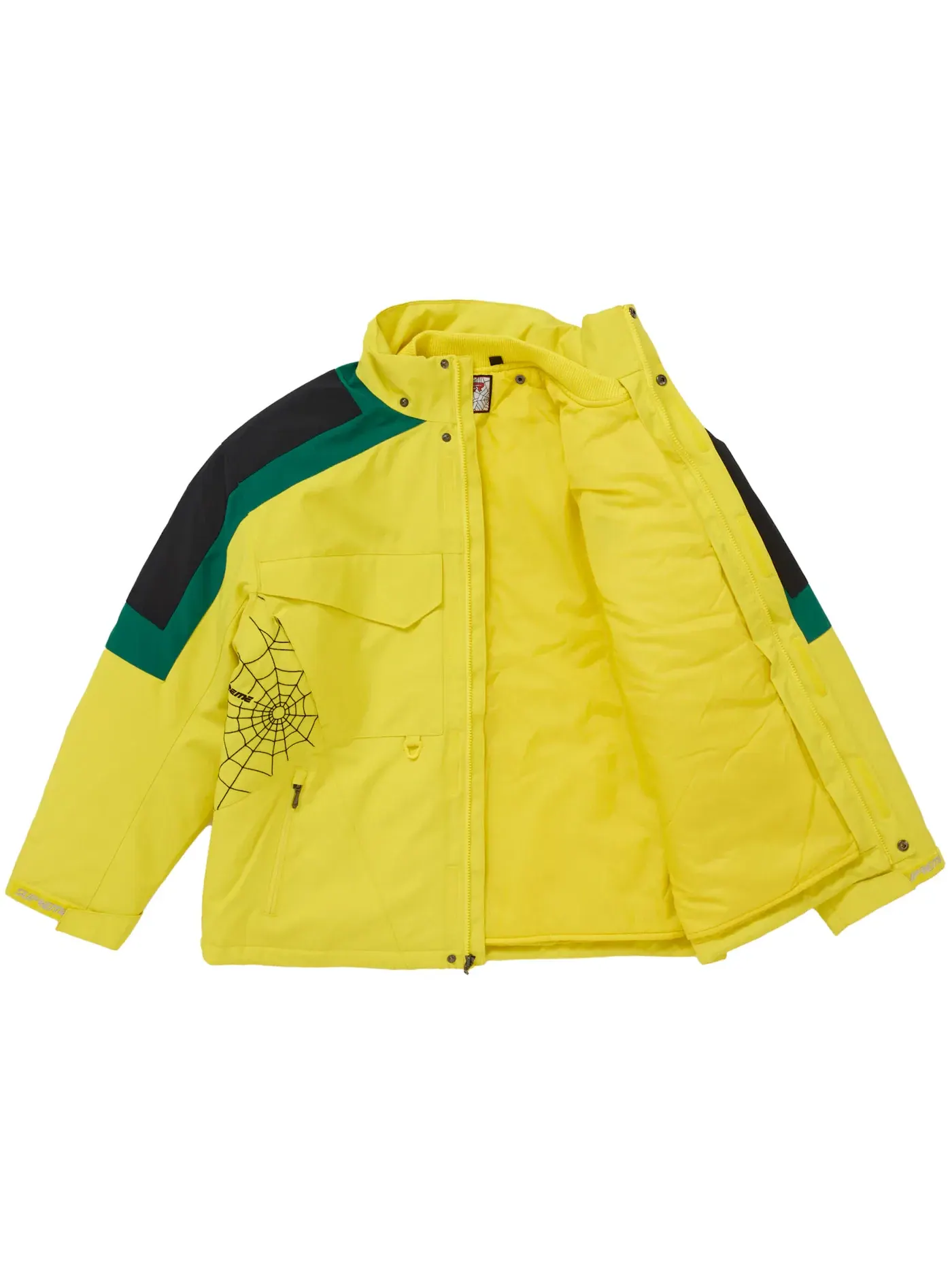 Мужская куртка техническая Supreme Spyder Jacket — изображение 4 из 5, желтый