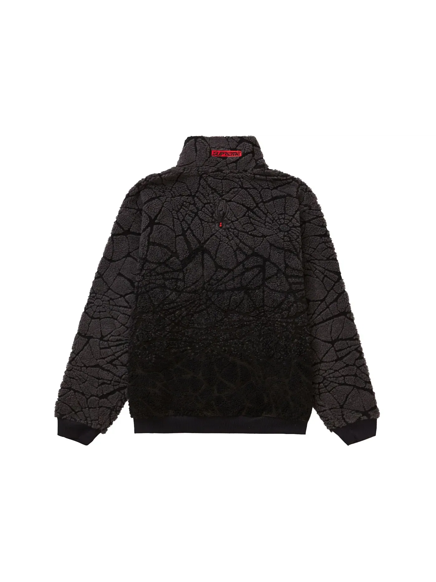 Мужская куртка-флис с принтом Spyder Web Polar Fleece Supreme — изображение 2 из 2, черный