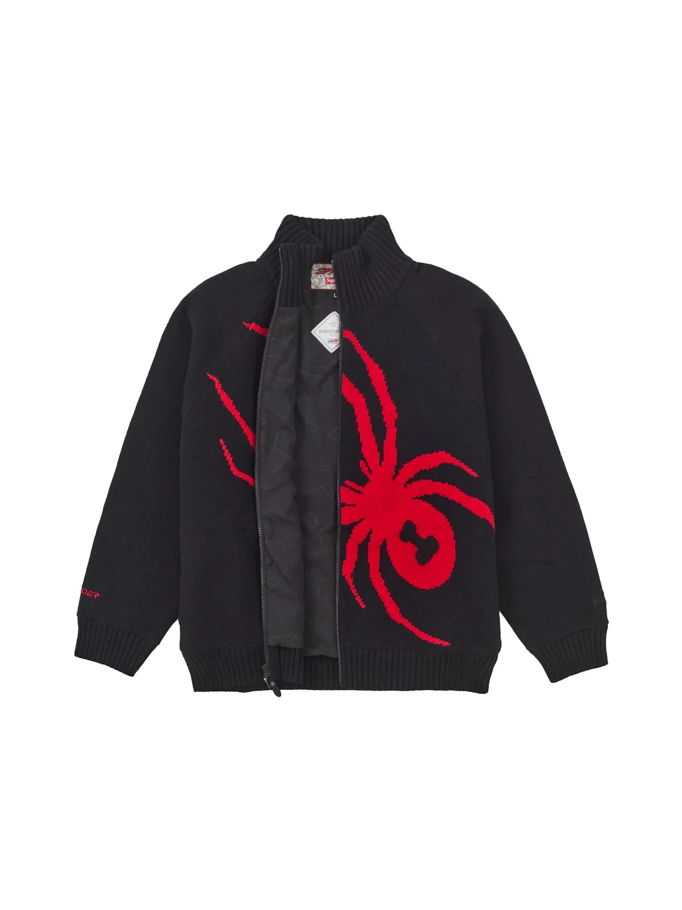 Мужской свитер с ветрозащитой Spyder WINDSTOPPER Supreme — изображение 3 из 3, черный