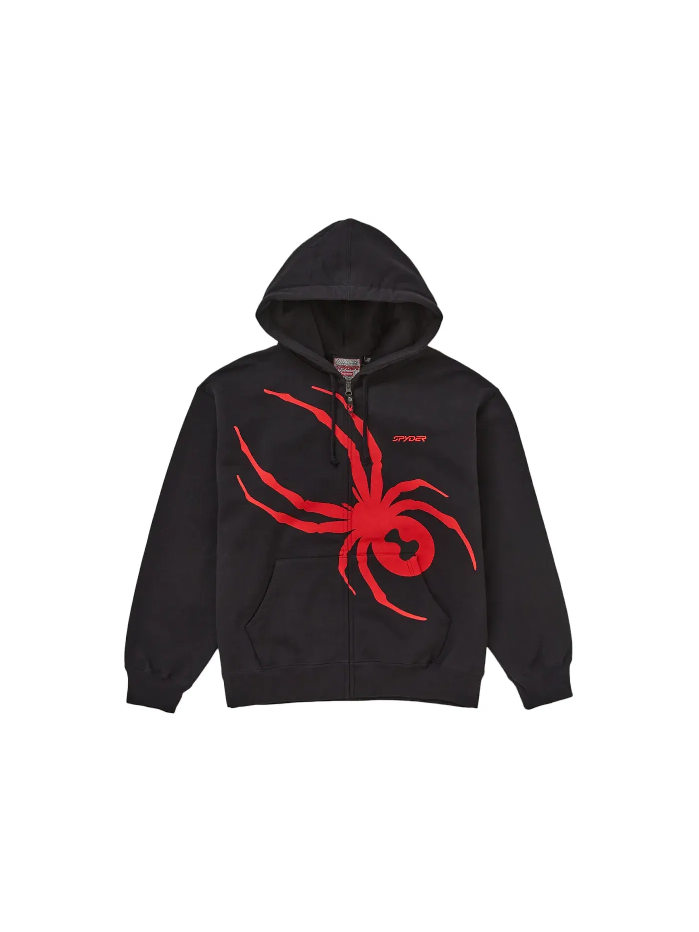 Мужская худи на молнии Supreme Spyder Sweatshirt — изображение 1 из 2, черный