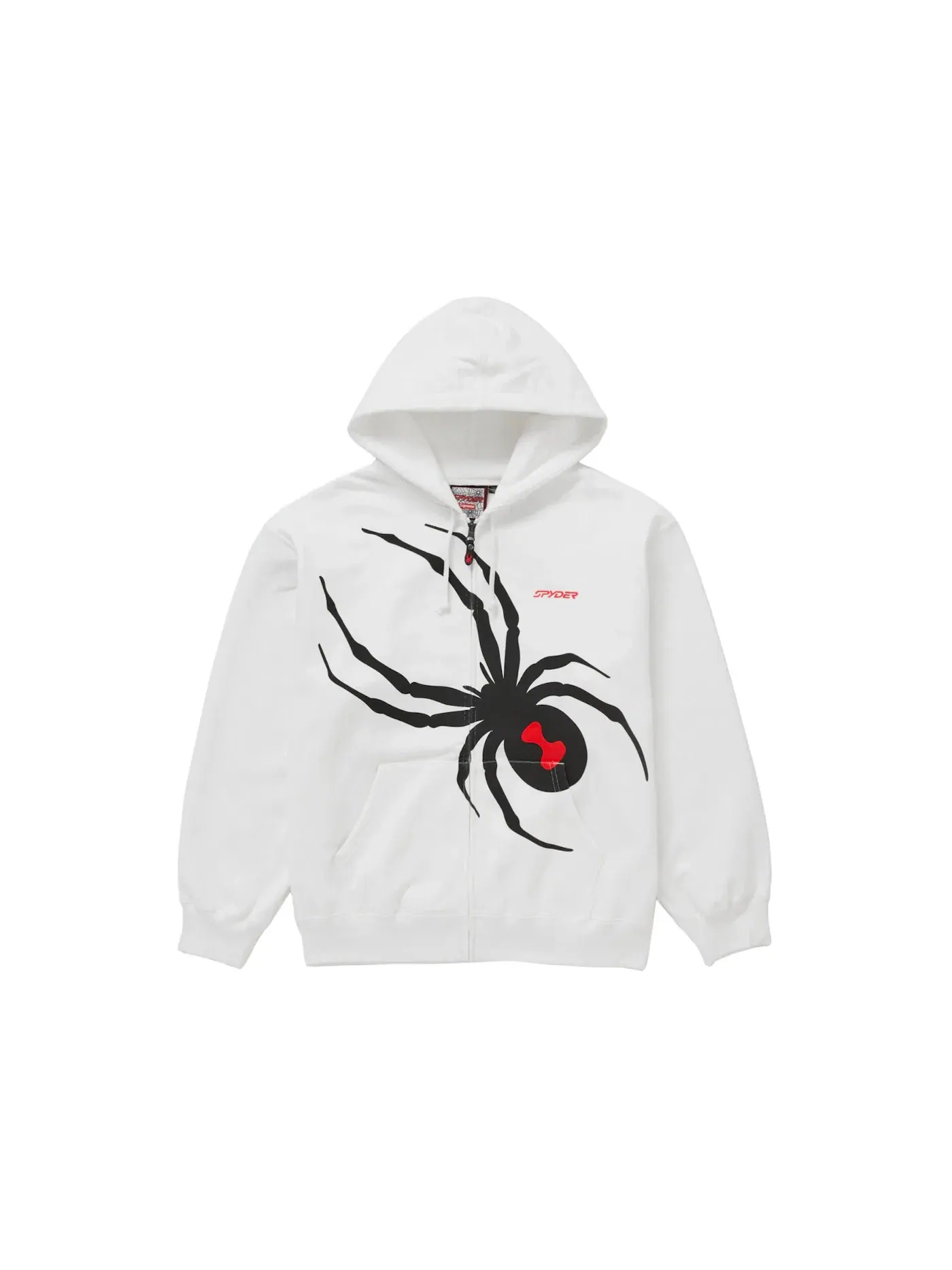 Мужское худи на молнии Alpine Inspired Supreme Spyder — изображение 1 из 2, белый