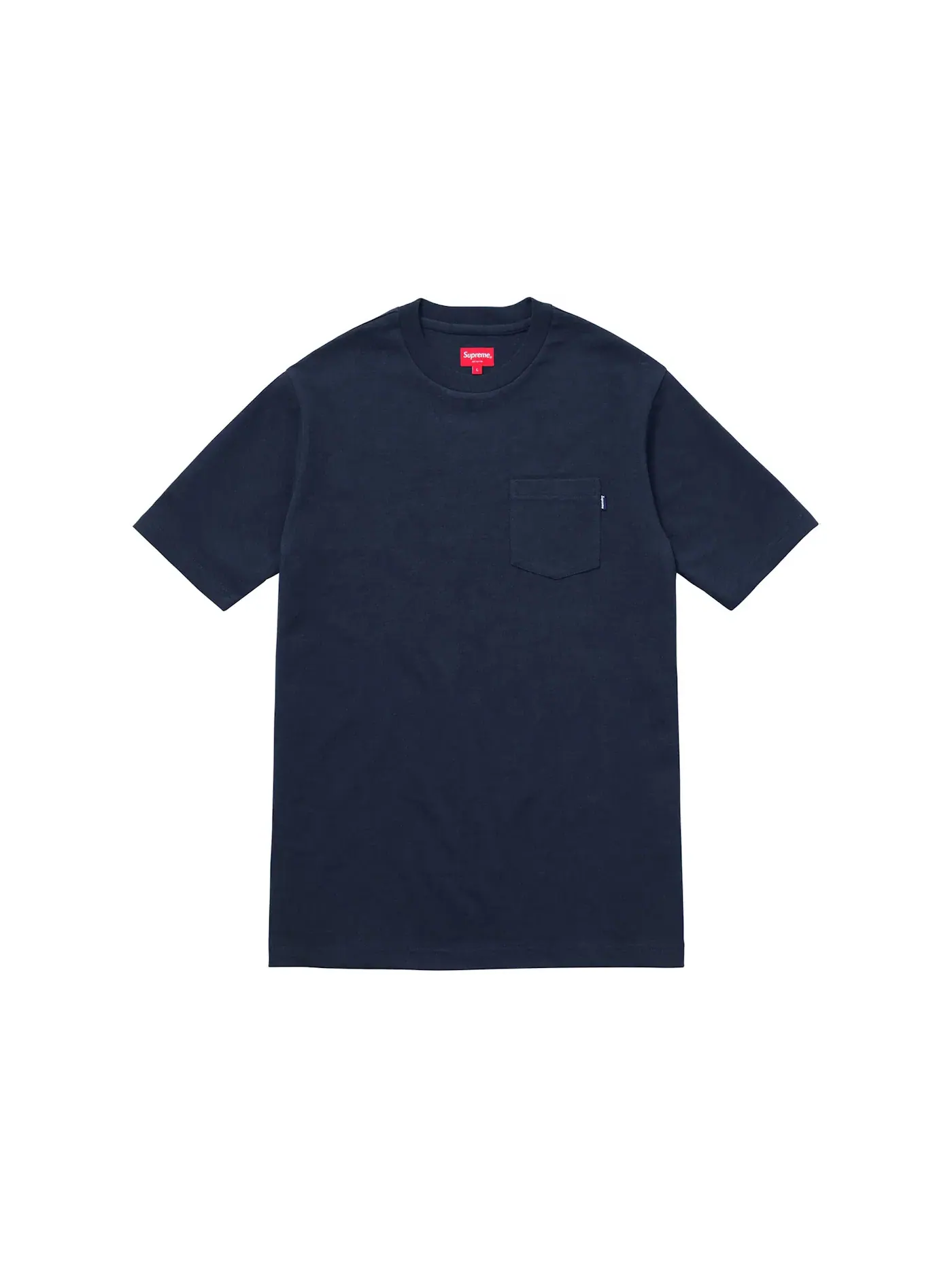 Мужская футболка с принтом Supreme S/S Pocket Tee — изображение 1 из 1, темно-синий