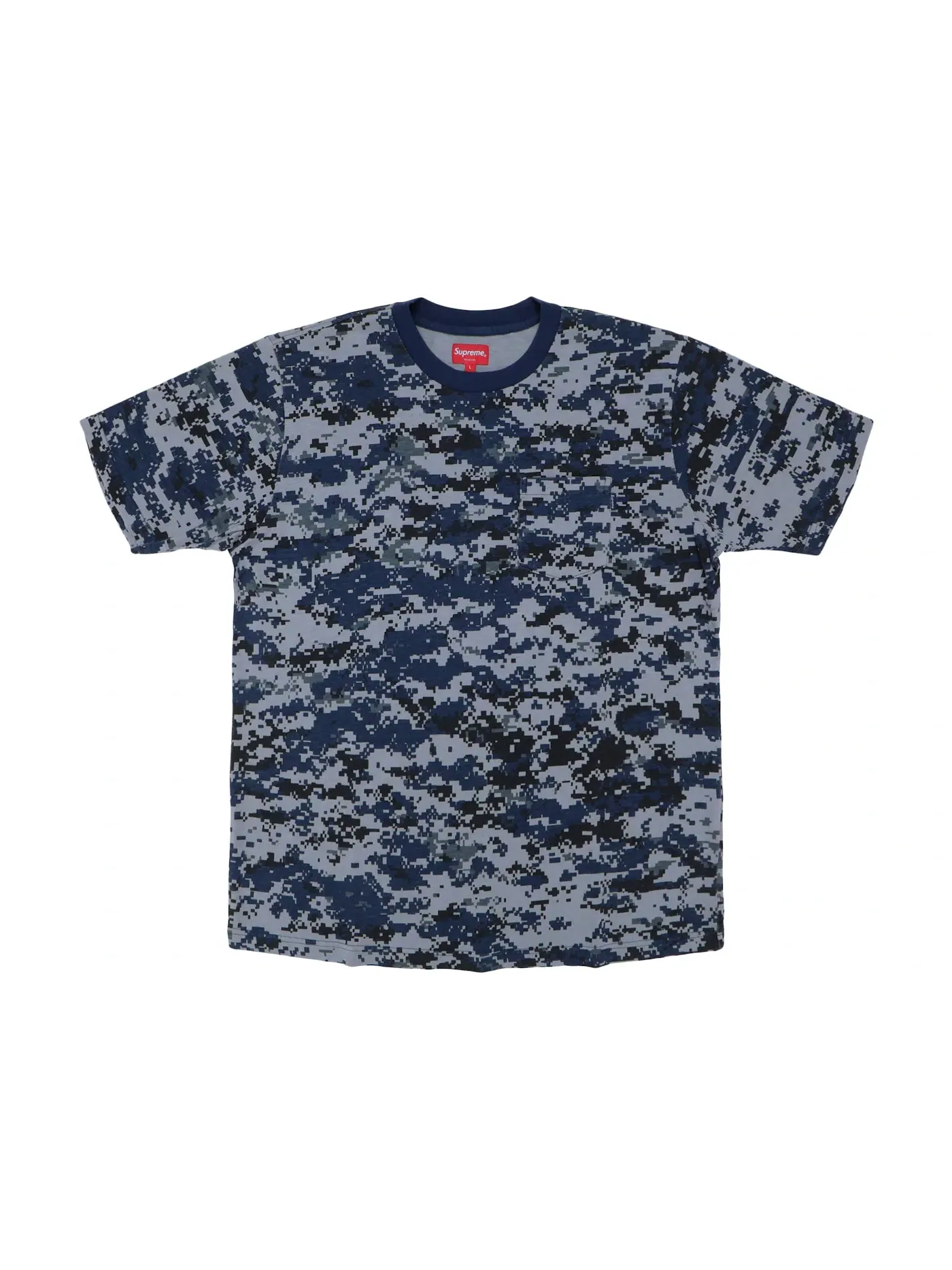 Мужская футболка с коротким рукавом Supreme Tee — изображение 1 из 1, темно-синий