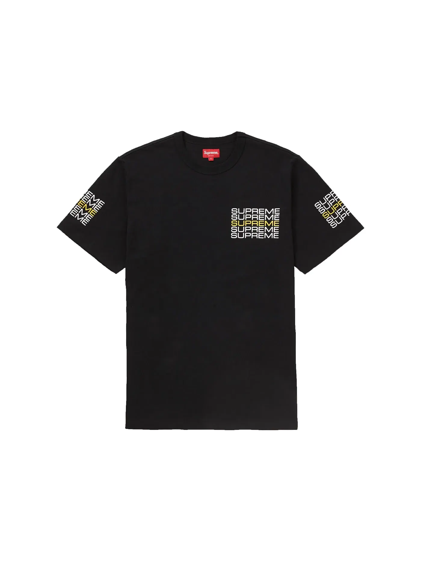 Мужская футболка с принтом Supreme Tee — изображение 1 из 1, черный