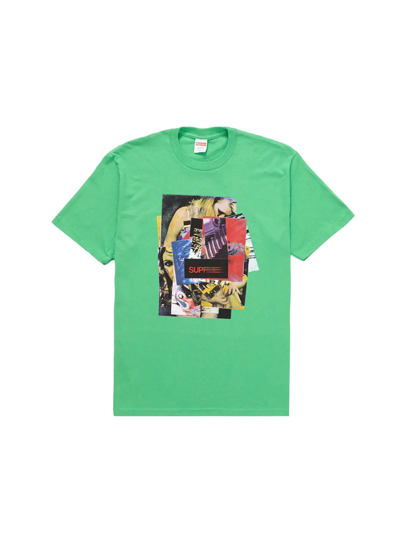 Мужская футболка с принтом Supreme Tee — изображение 1 из 1, зеленый