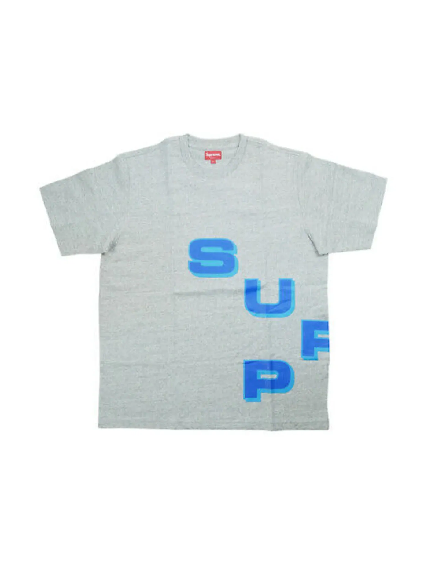 Мужская футболка с принтом Supreme Tee — изображение 1 из 2, серый