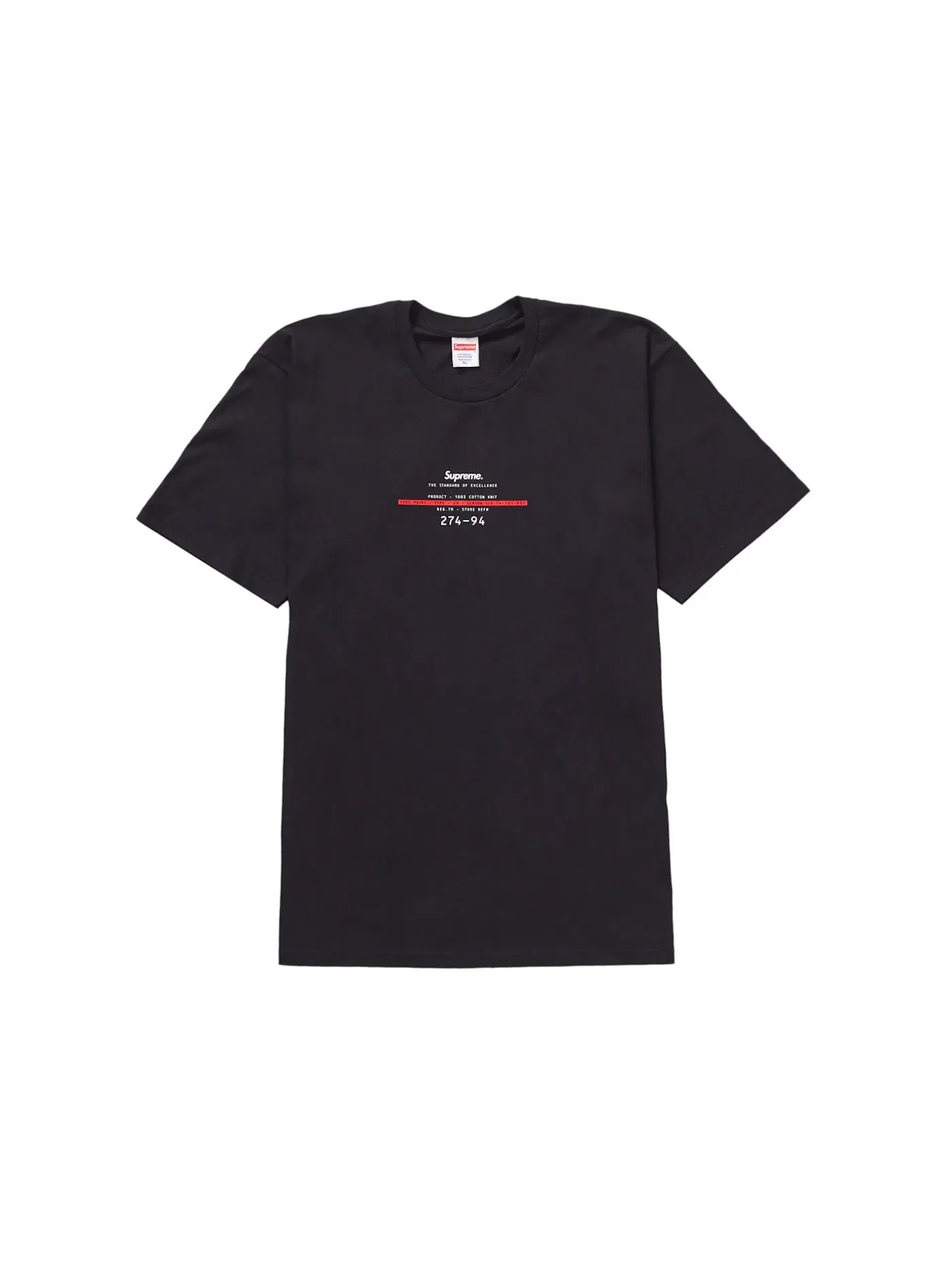 Мужская футболка с коротким рукавом Supreme — изображение 1 из 1, черный