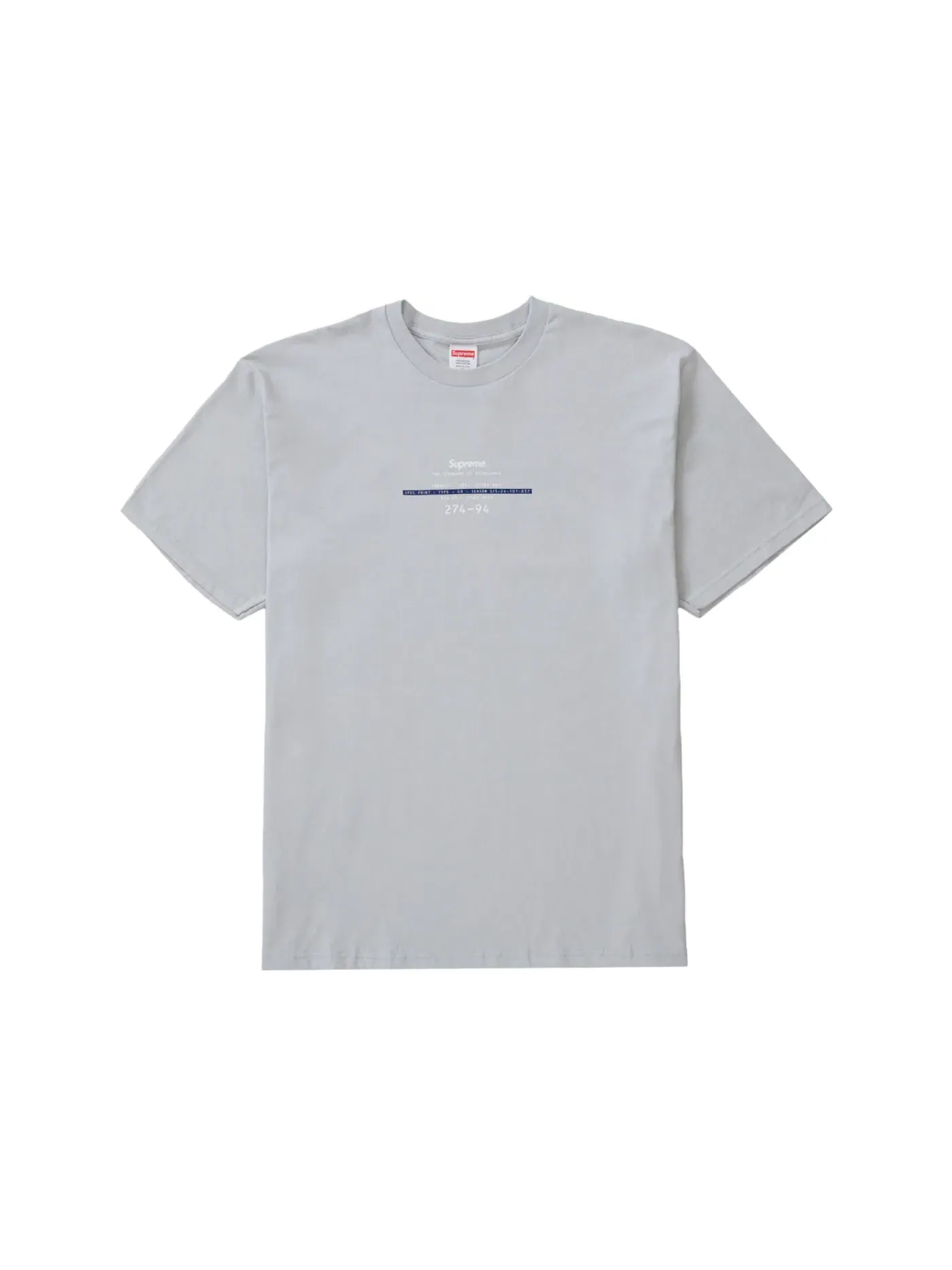 Мужская футболка с принтом Supreme Tee — изображение 1 из 1, цементный