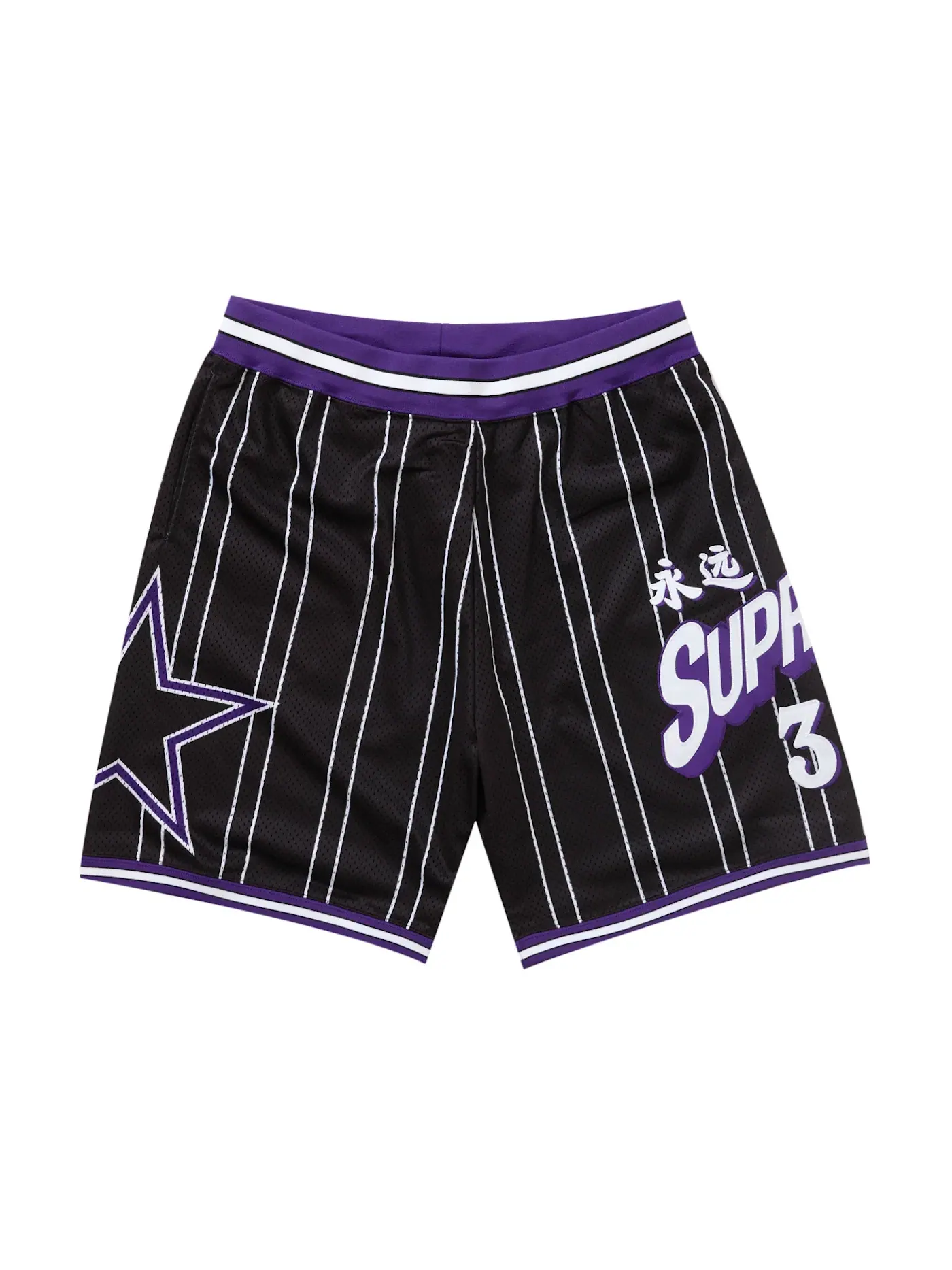 Мужские шорты с принтом Star Basketball Supreme — изображение 1 из 3, черный