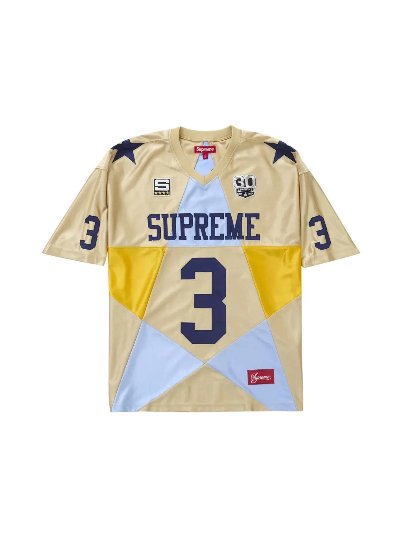 Мужская футбольная джерси с принтом Jersey Supreme — изображение 1 из 2, золото