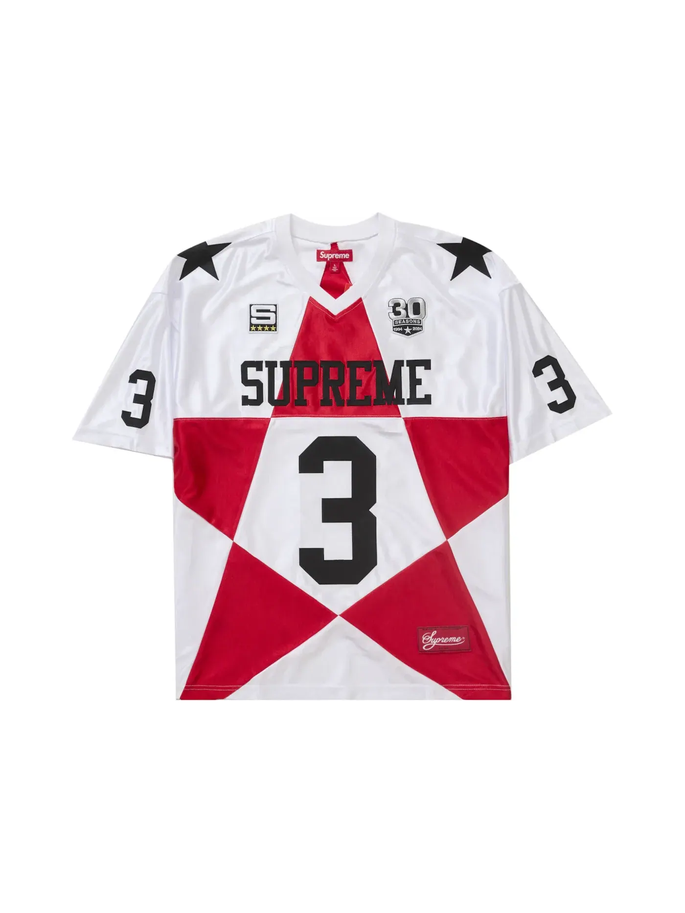 Мужская футбольная джерси с принтом Jersey Supreme — изображение 1 из 2, белый