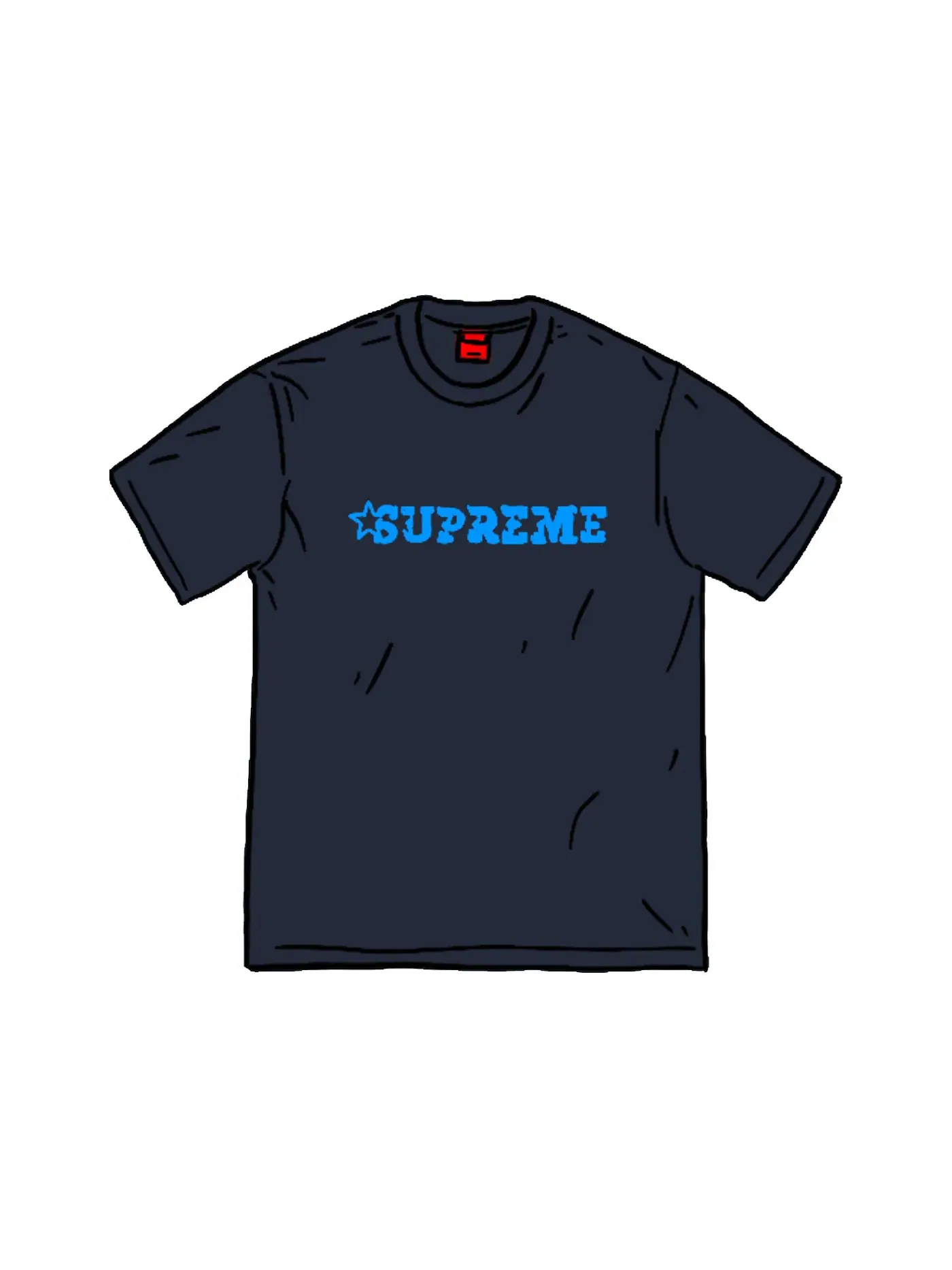 Мужская футболка с принтом S/S Top Supreme — изображение 1 из 1, темно-синий