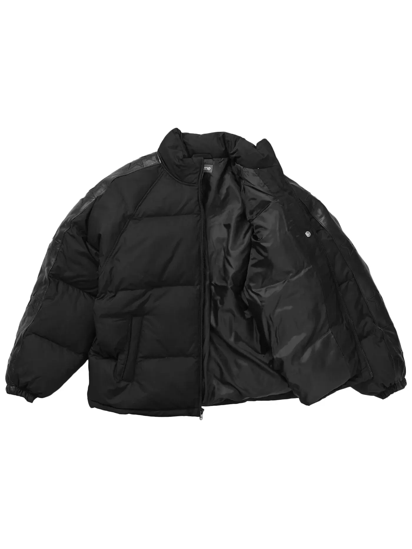 Мужская куртка-пуховик с длинным рукавом Supreme Star Sleeve Down Puffer Jacket — изображение 2 из 3, черный