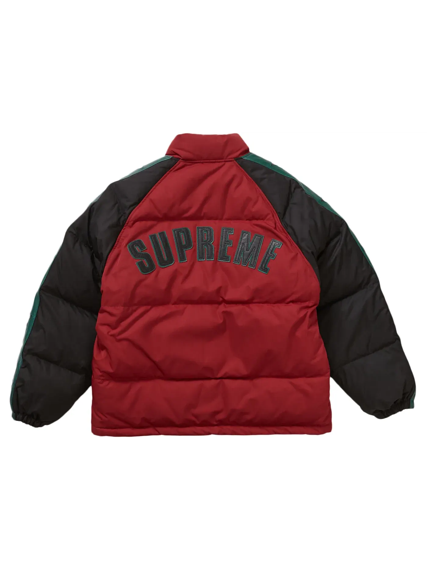 Мужская пуховая куртка с принтом звезд Supreme — изображение 3 из 3, красный