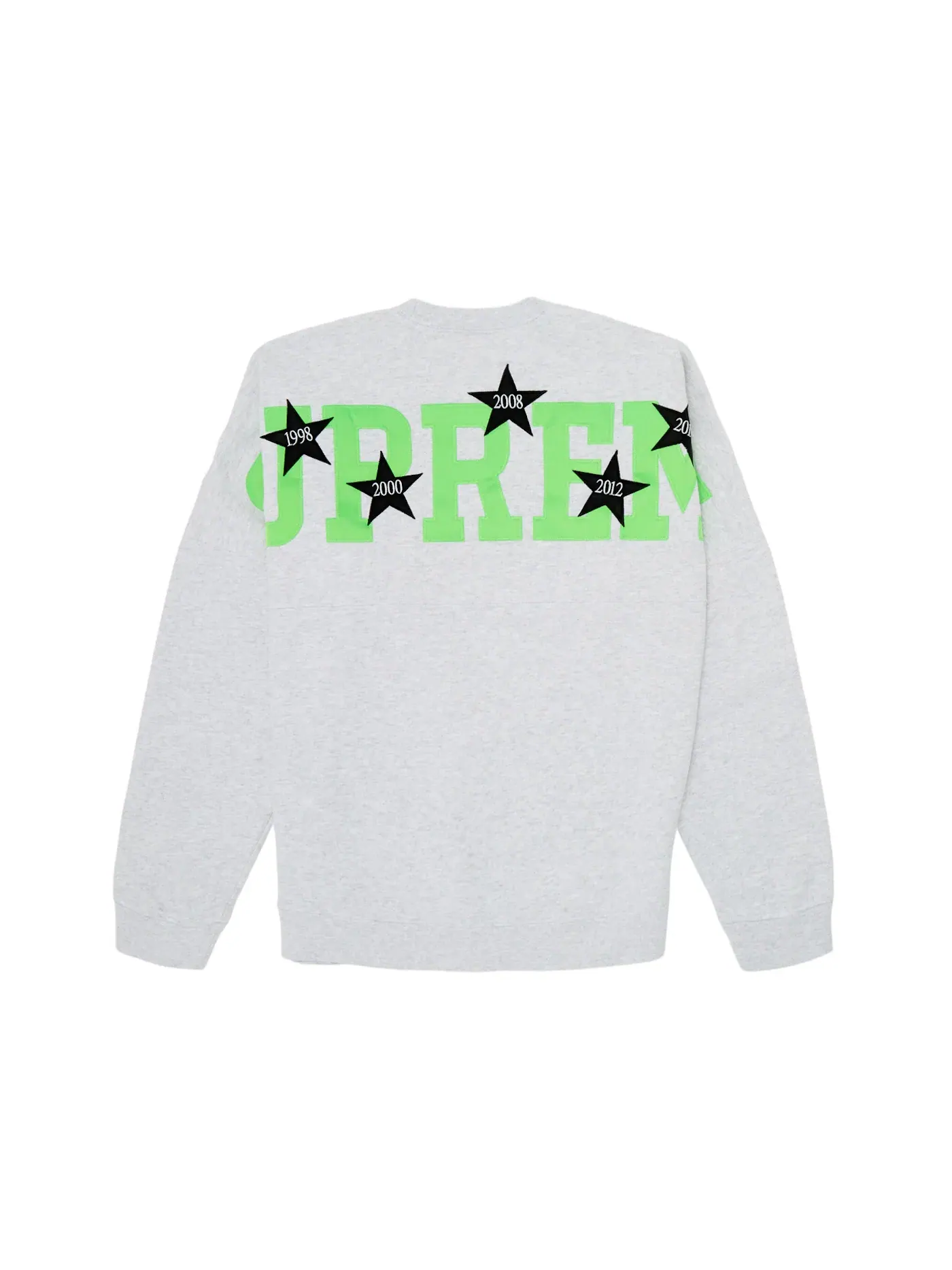 Мужской свитшот с принтом Supreme Stars Crewneck Supreme — изображение 1 из 2, серый