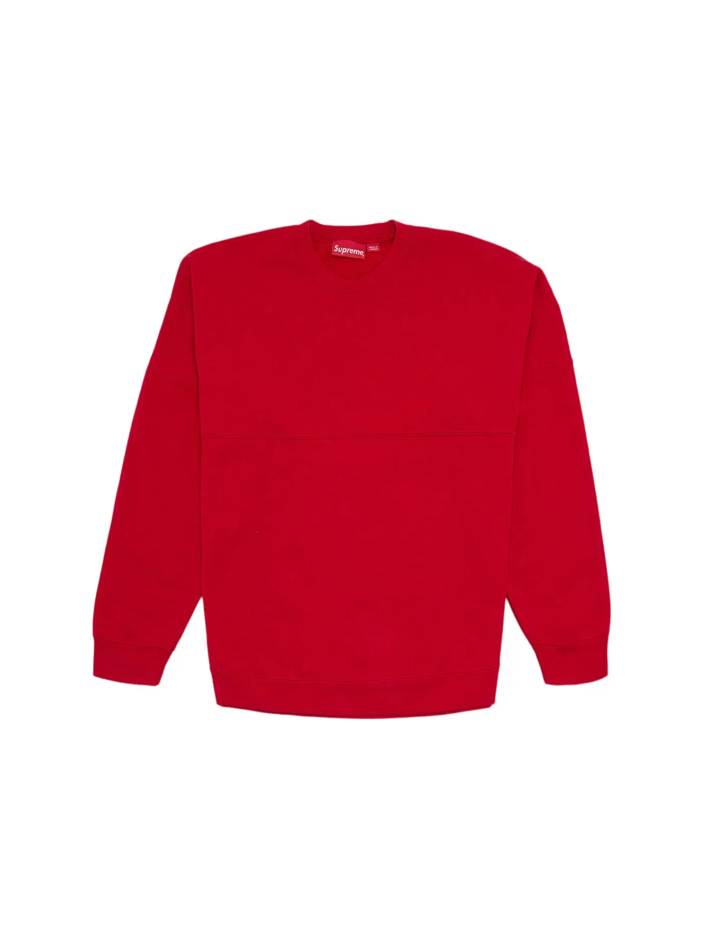 Мужской свитшот с принтом Supreme Stars Crewneck Supreme — изображение 2 из 2, красный