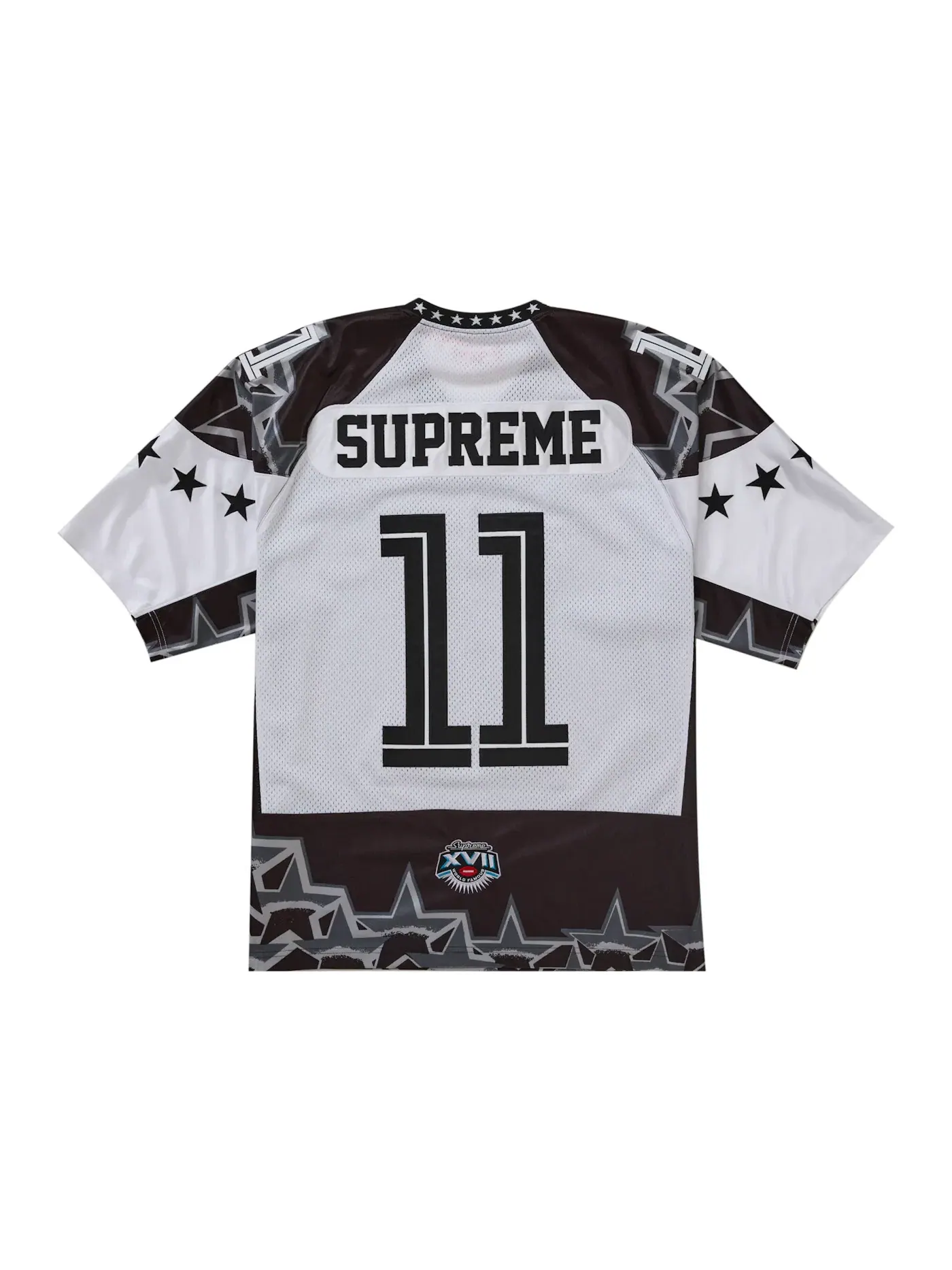 Мужская футбольная джерси с принтом Jersey Supreme — изображение 2 из 2, черный