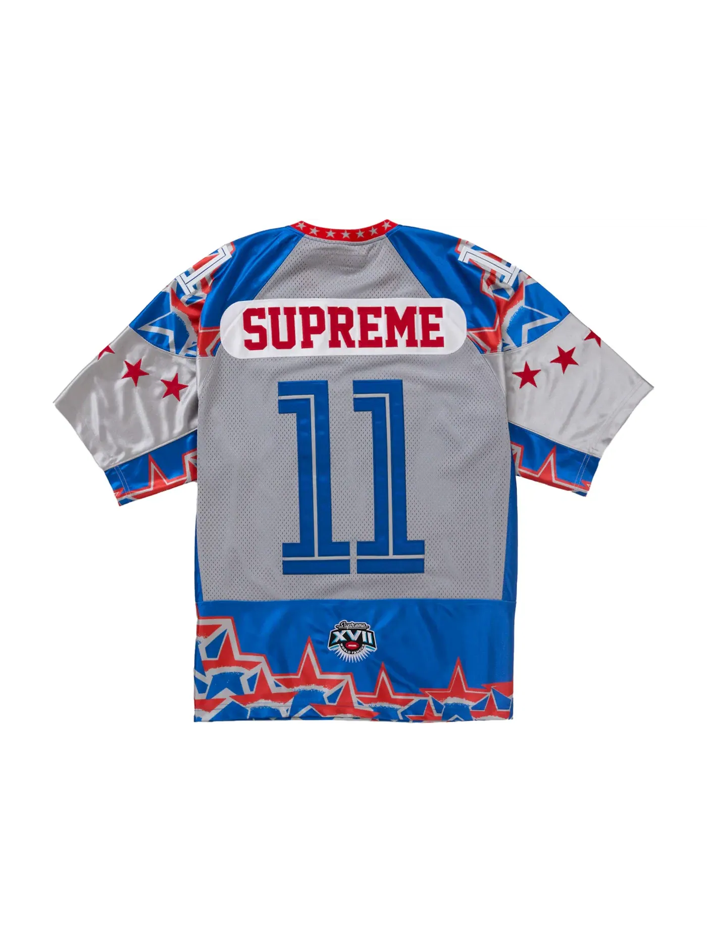 Мужская футбольная джерси с принтом Supreme Stars Jersey Supreme — изображение 2 из 2, королевский