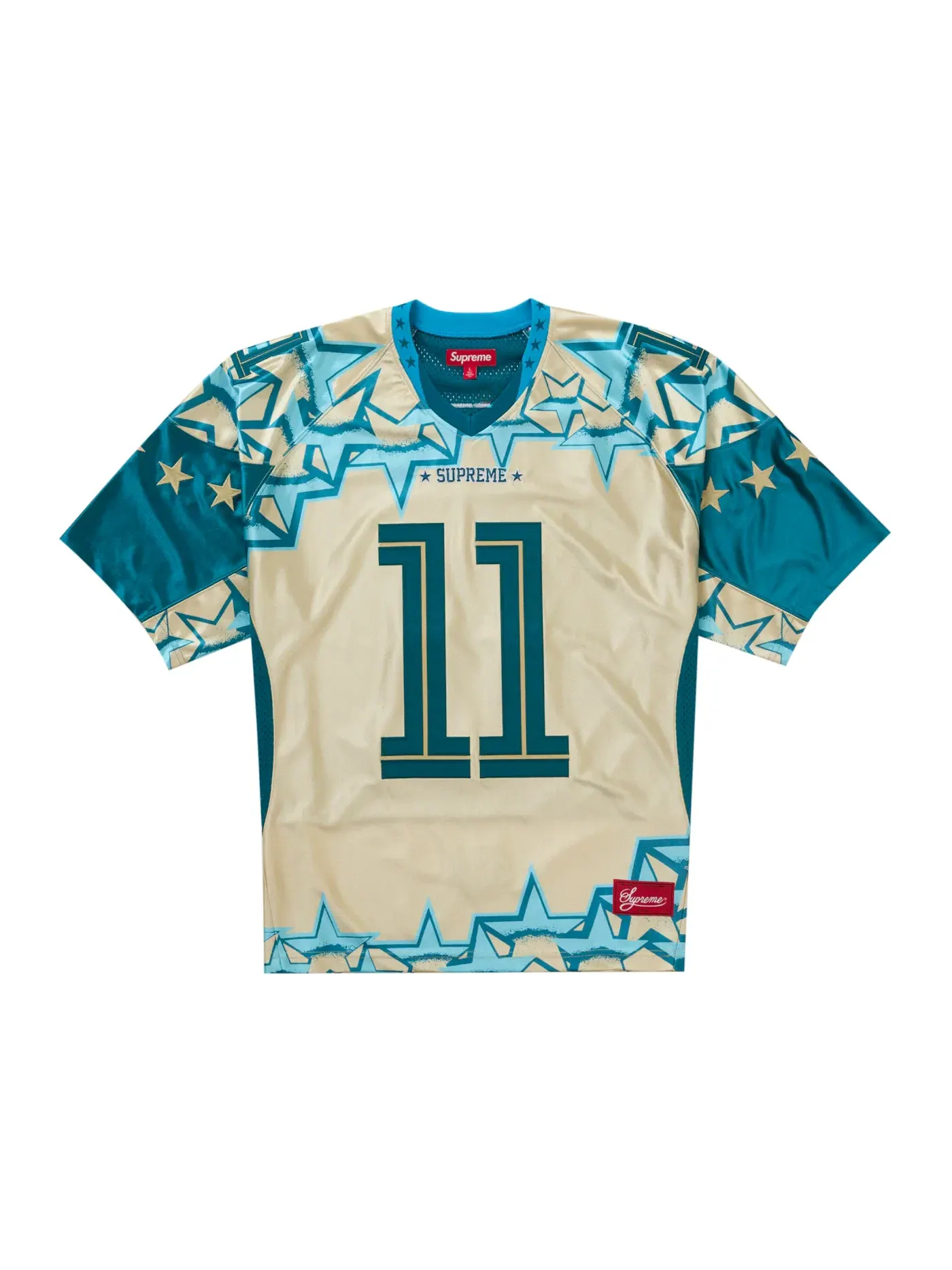 Мужская футбольная джерси с принтом Stars Jersey Supreme — изображение 1 из 2, золото