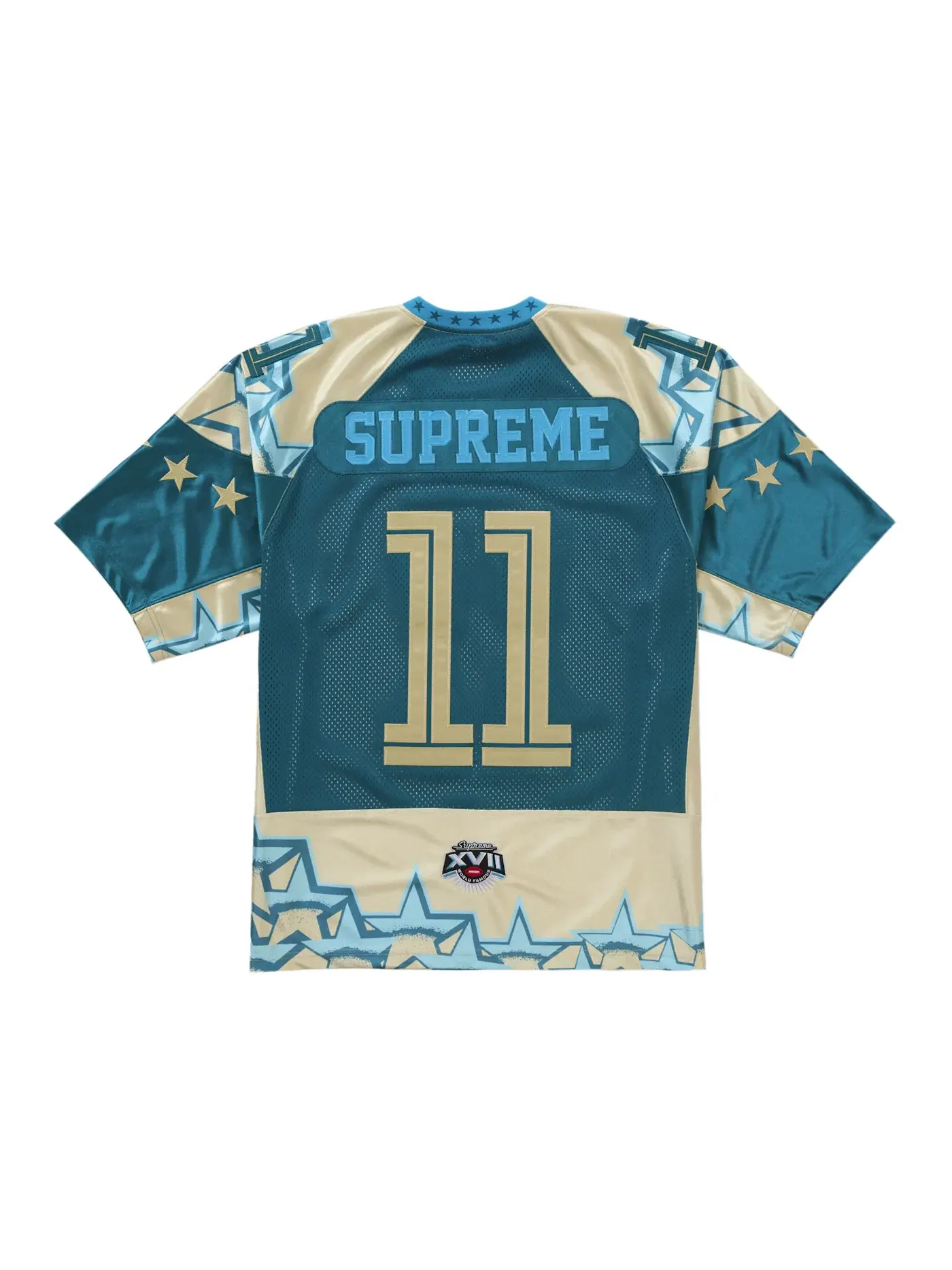 Мужская футбольная джерси с принтом Stars Jersey Supreme — изображение 2 из 2, золото