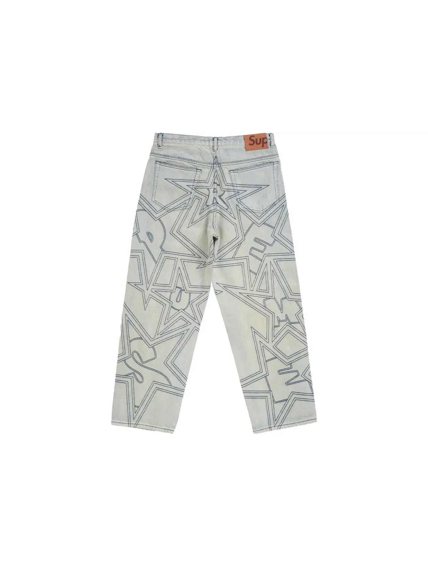Мужские джинсы с отделкой Supreme Stars Topstitch Supreme, Dirty — изображение 2 из 2