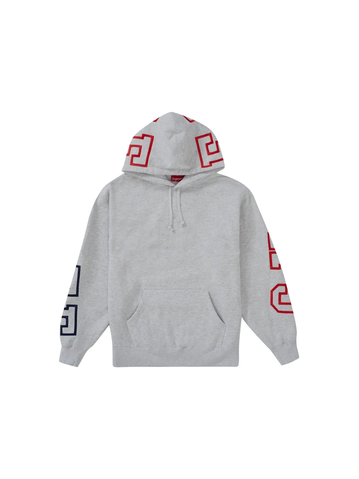 Мужская худи с капюшоном Supreme — изображение 1 из 2, серый
