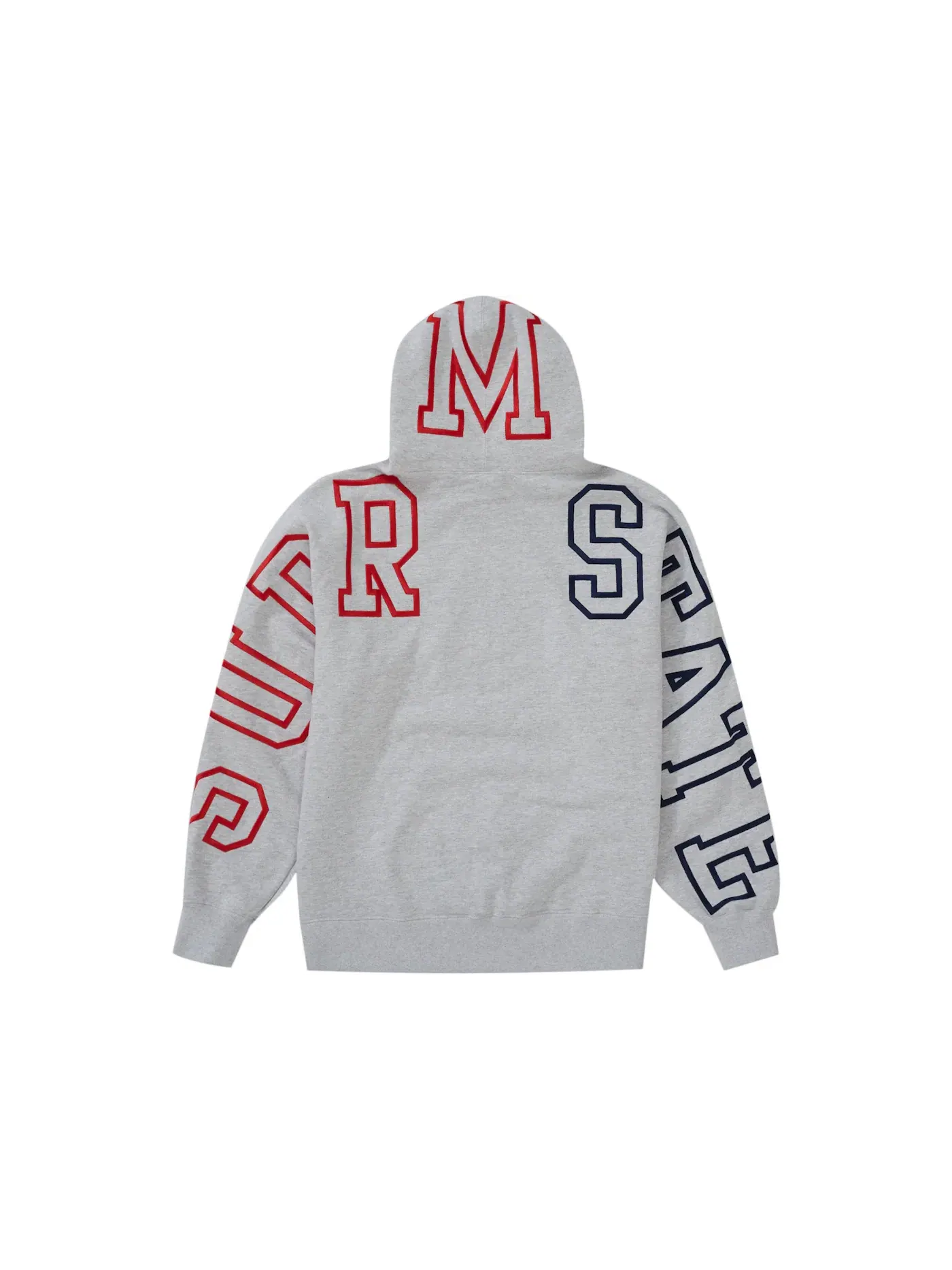 Мужская худи с капюшоном Supreme — изображение 2 из 2, серый